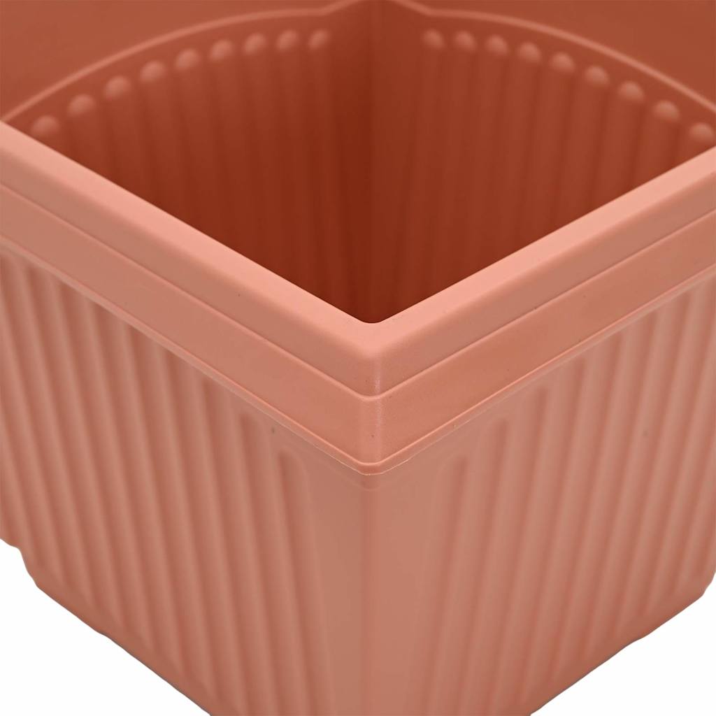 Pots de plantes 6 pcs Rouge brique 28,5 x 28,5 x 22 cm - XIOS