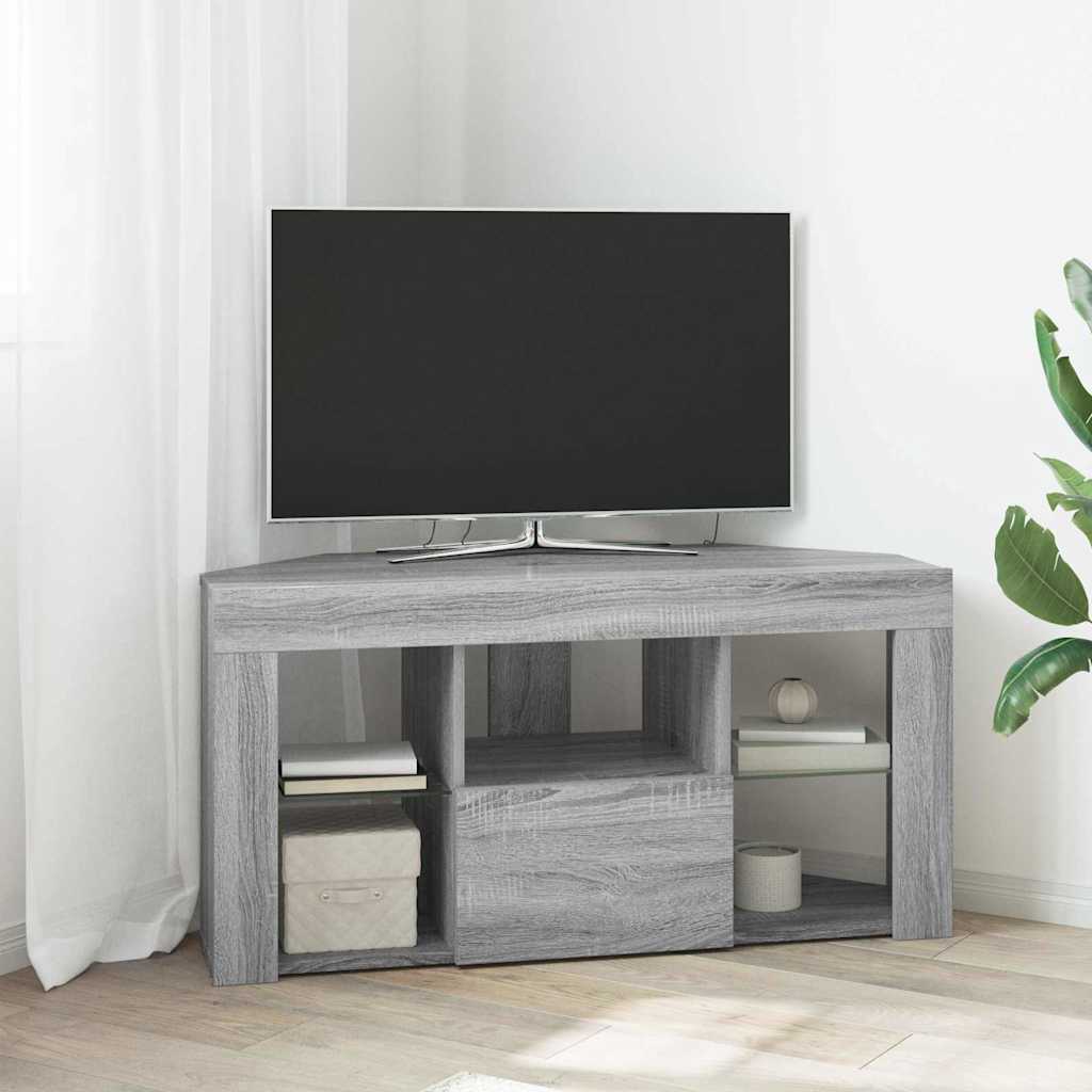 Meuble TV LED d'Angle Gris Sonoma 105 x 40 x 68 cm - XIOS
