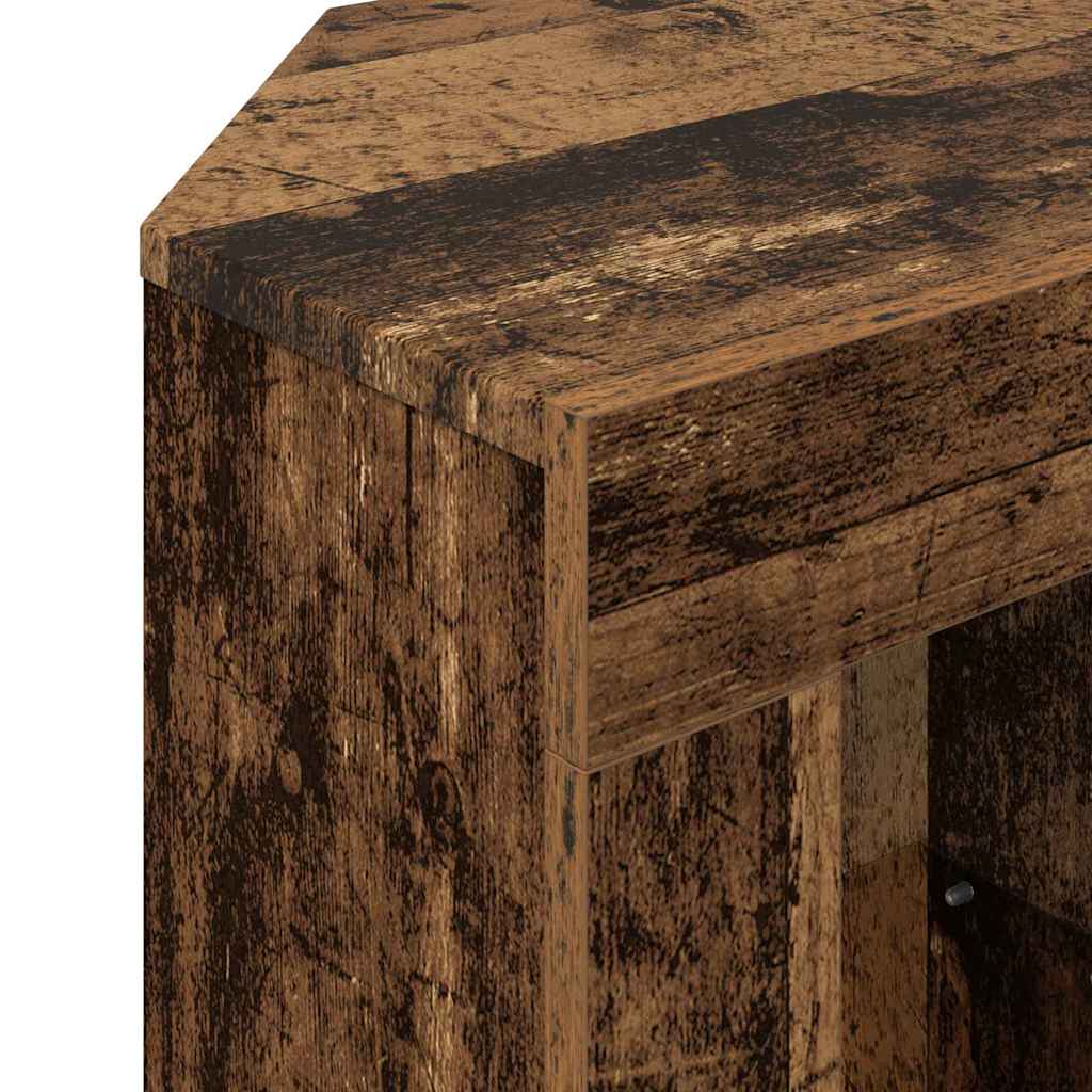 Meuble TV LED d'Angle Bois Ancien 105 x 40 x 68 cm - XIOS