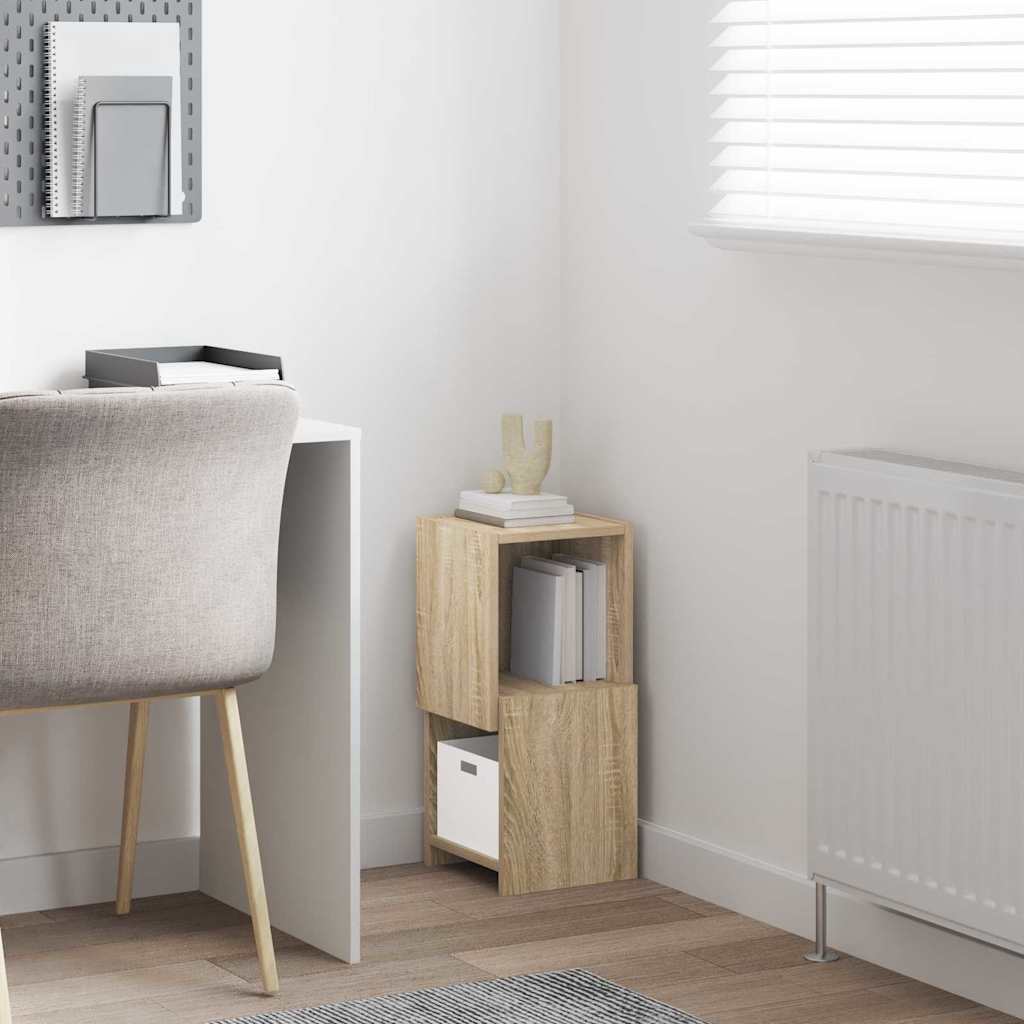 Meuble d'angle Blanc 25,5x25x55cm Bois d'ingénierie - XIOS