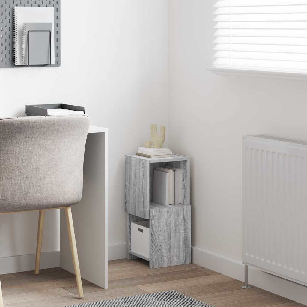 Meuble d'angle Blanc 25,5x25x55cm Bois d'ingénierie - XIOS