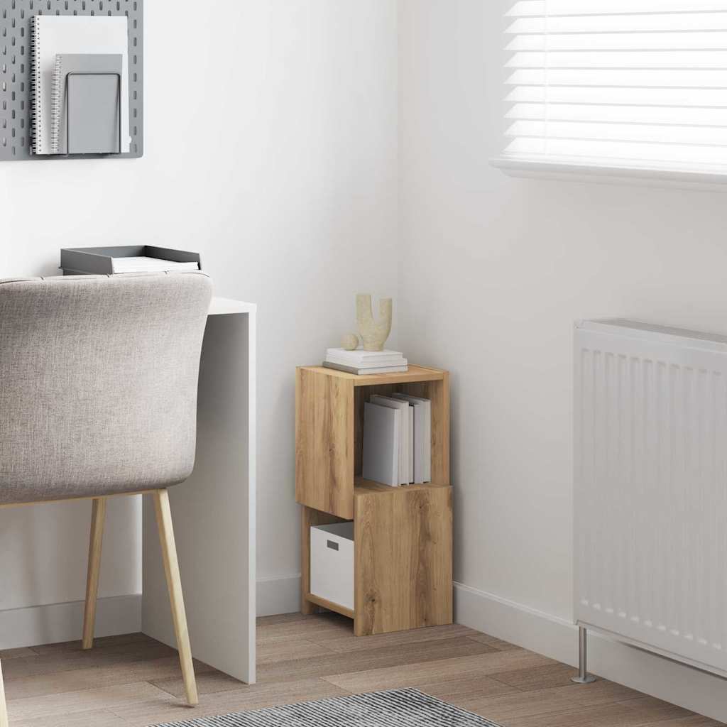 Meuble d'angle Blanc 25,5x25x55cm Bois d'ingénierie - XIOS