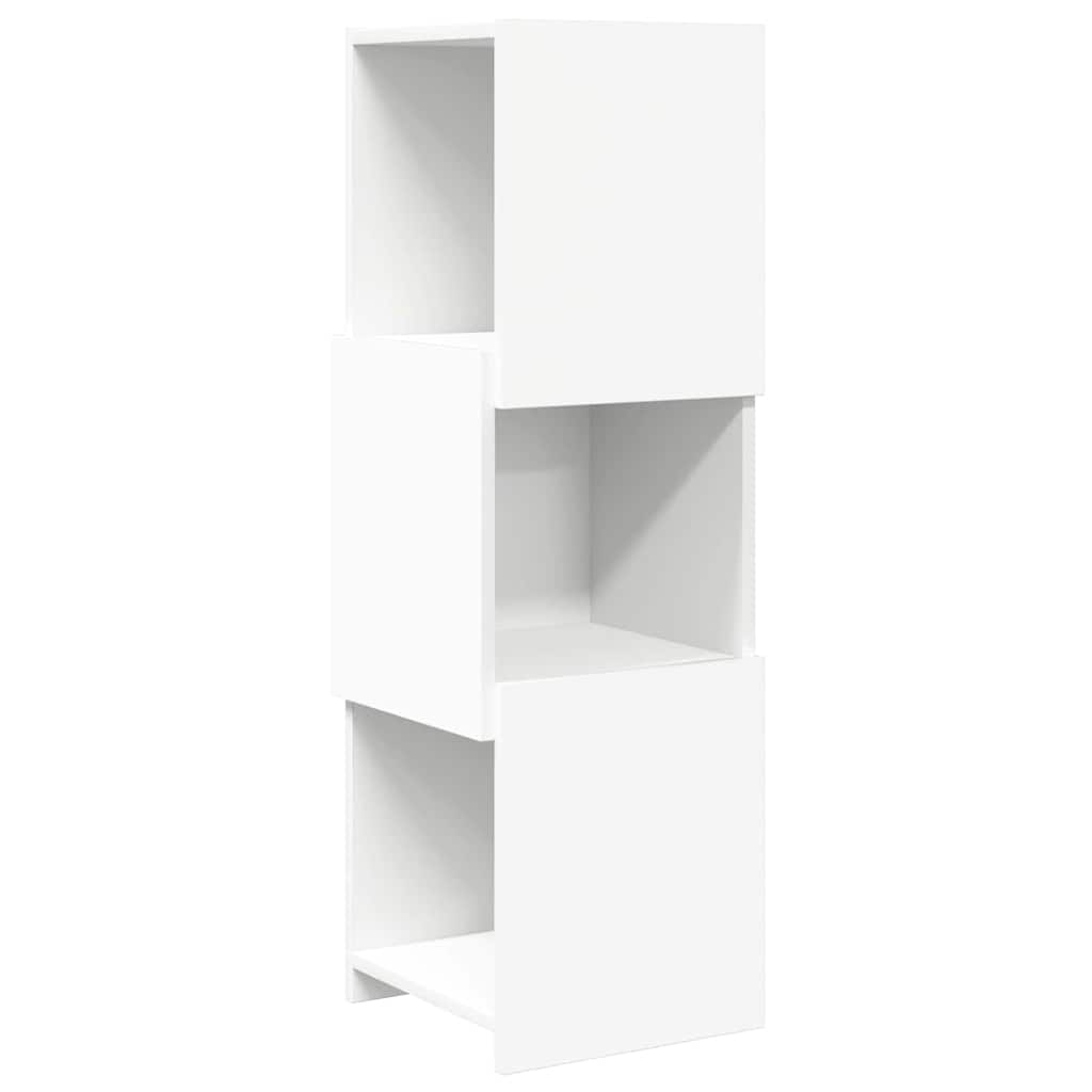 Meuble d'angle Blanc 30,5x30x95cm Bois d'ingénierie - XIOS