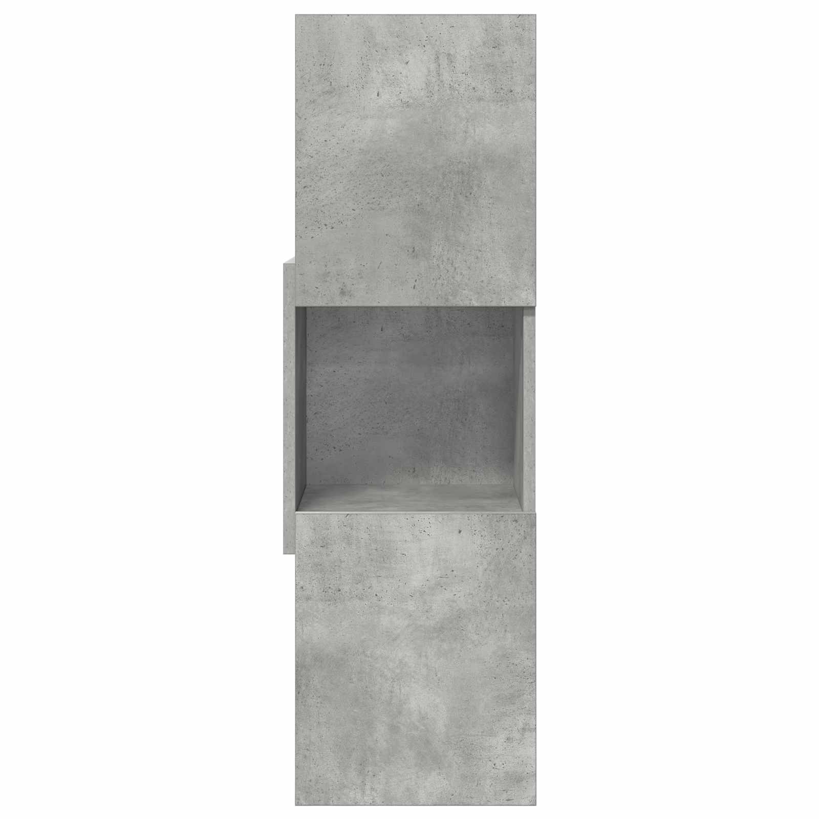 Meuble d'angle 30,5x30x95cm Bois d'ingénierie Gris béton - XIOS
