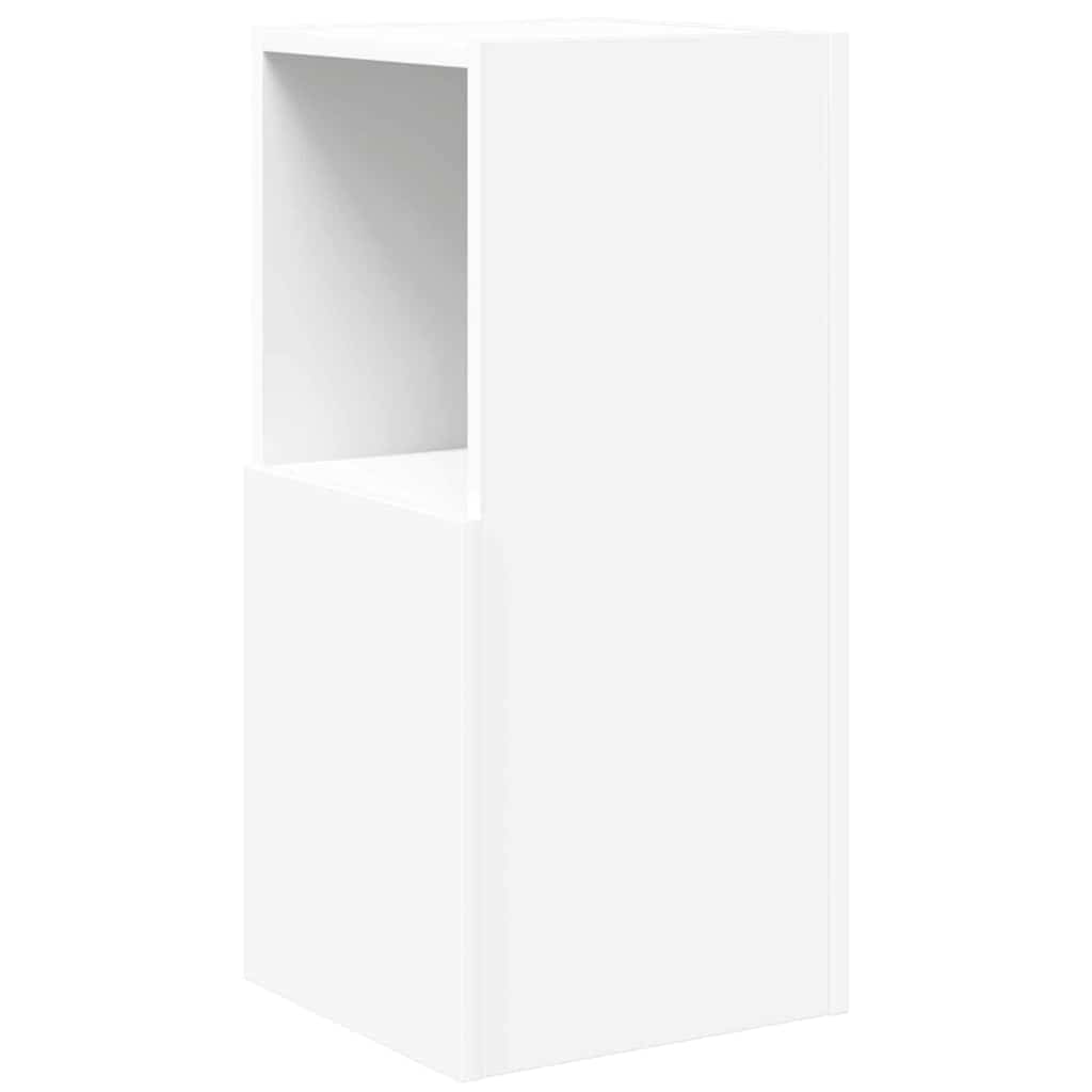Meuble d'angle Blanc 30,5x30x65cm Bois d'ingénierie - XIOS