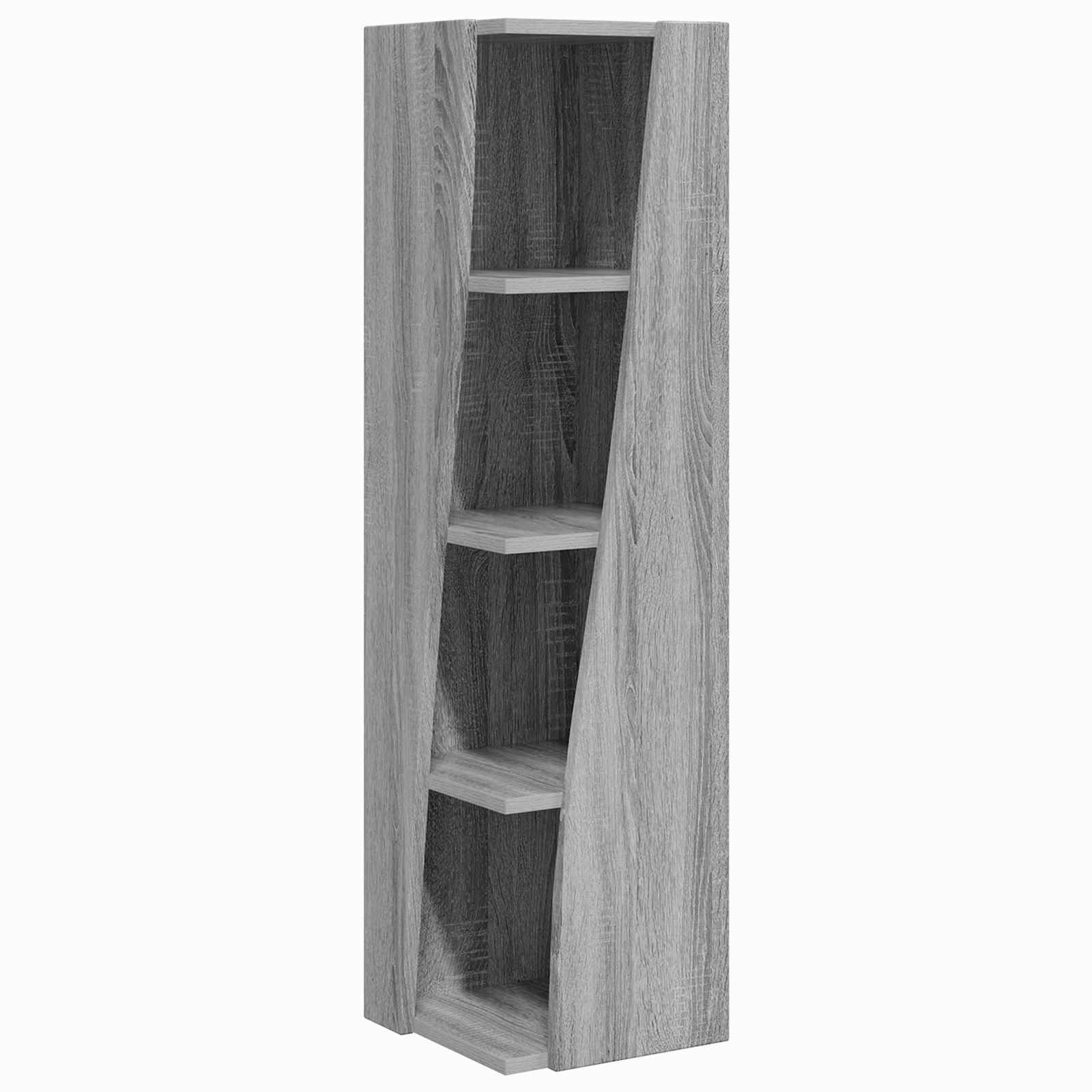 Meuble d'angle Gris Sonoma 27,5x27x102cm Bois d'ingénierie