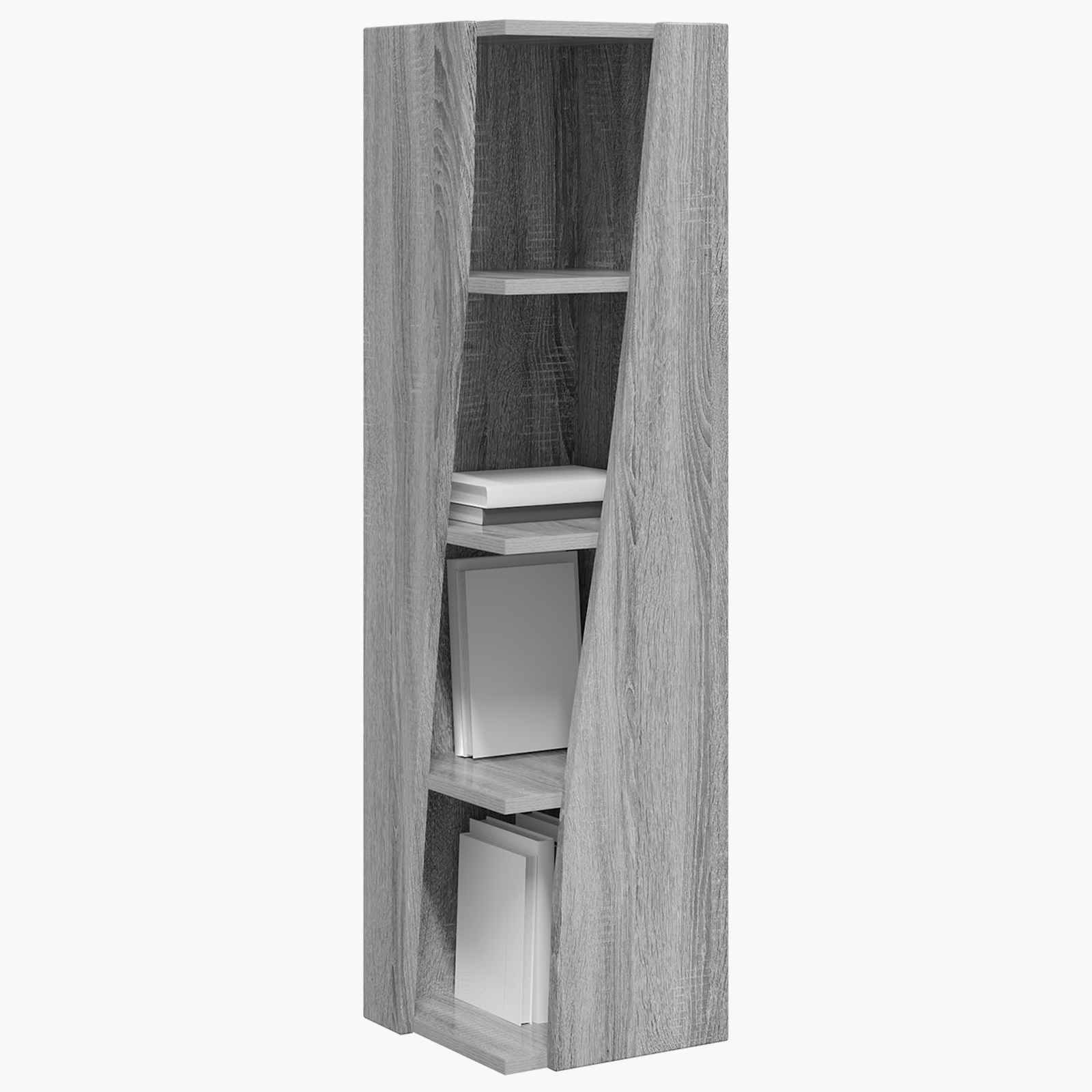 Meuble d'angle Gris Sonoma 27,5x27x102cm Bois d'ingénierie