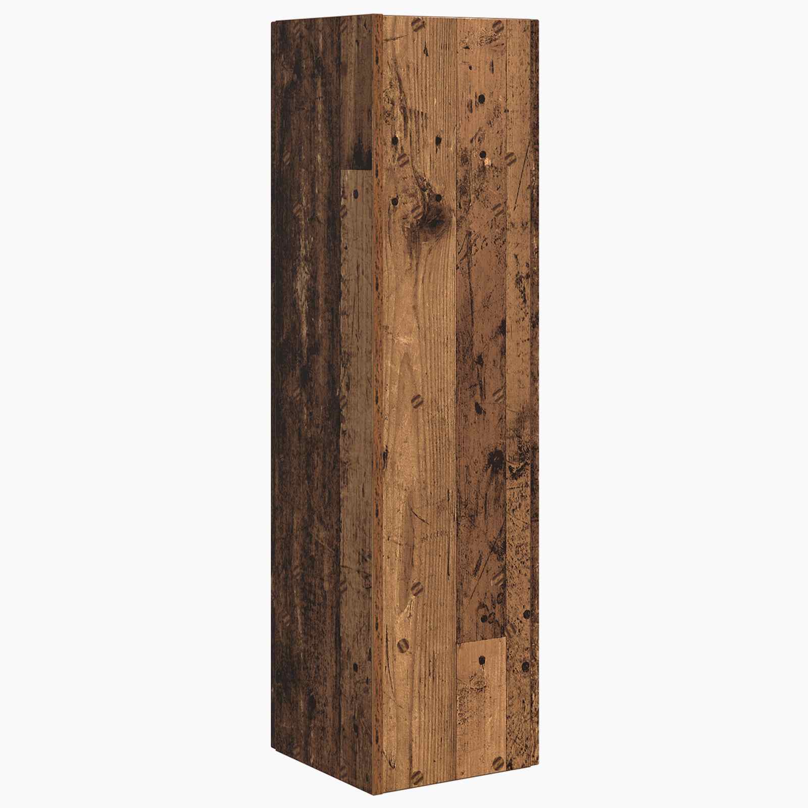 Meuble d'angle Bois ancien 27,5x27x102cm Bois d'ingénierie