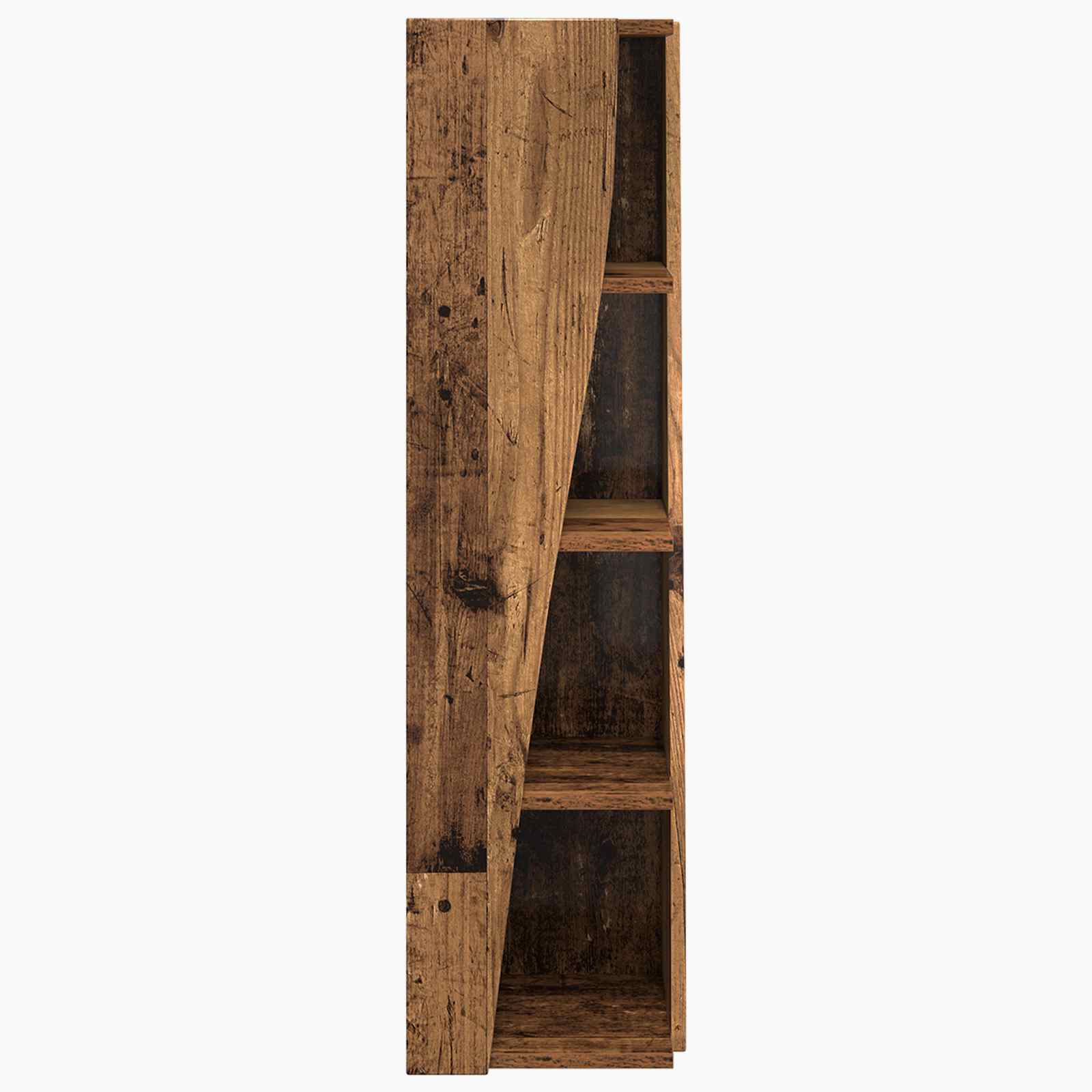 Meuble d'angle Bois ancien 27,5x27x102cm Bois d'ingénierie