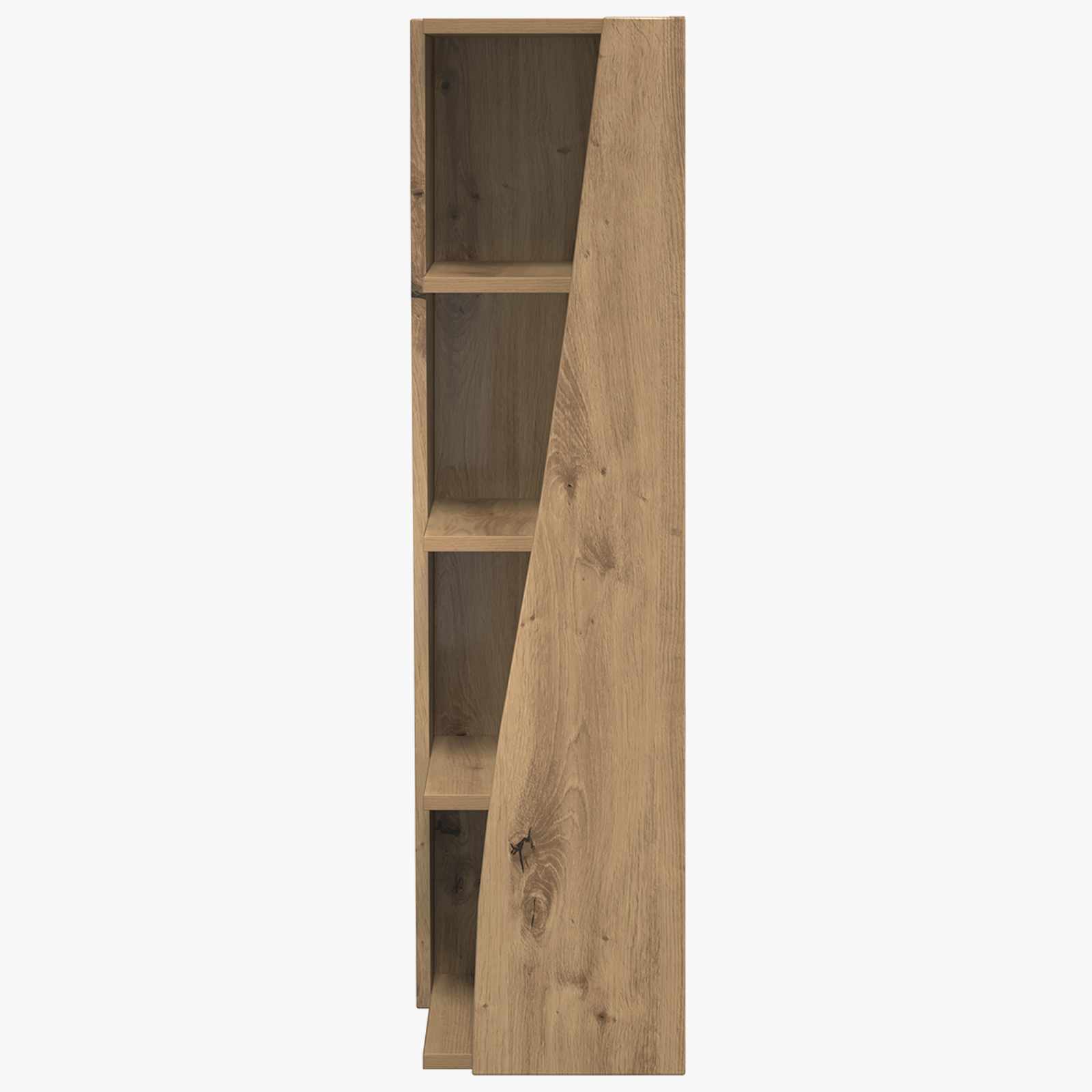 Meuble d'angle 27,5x27x102cm Bois d'ingénierie Chêne artisanal