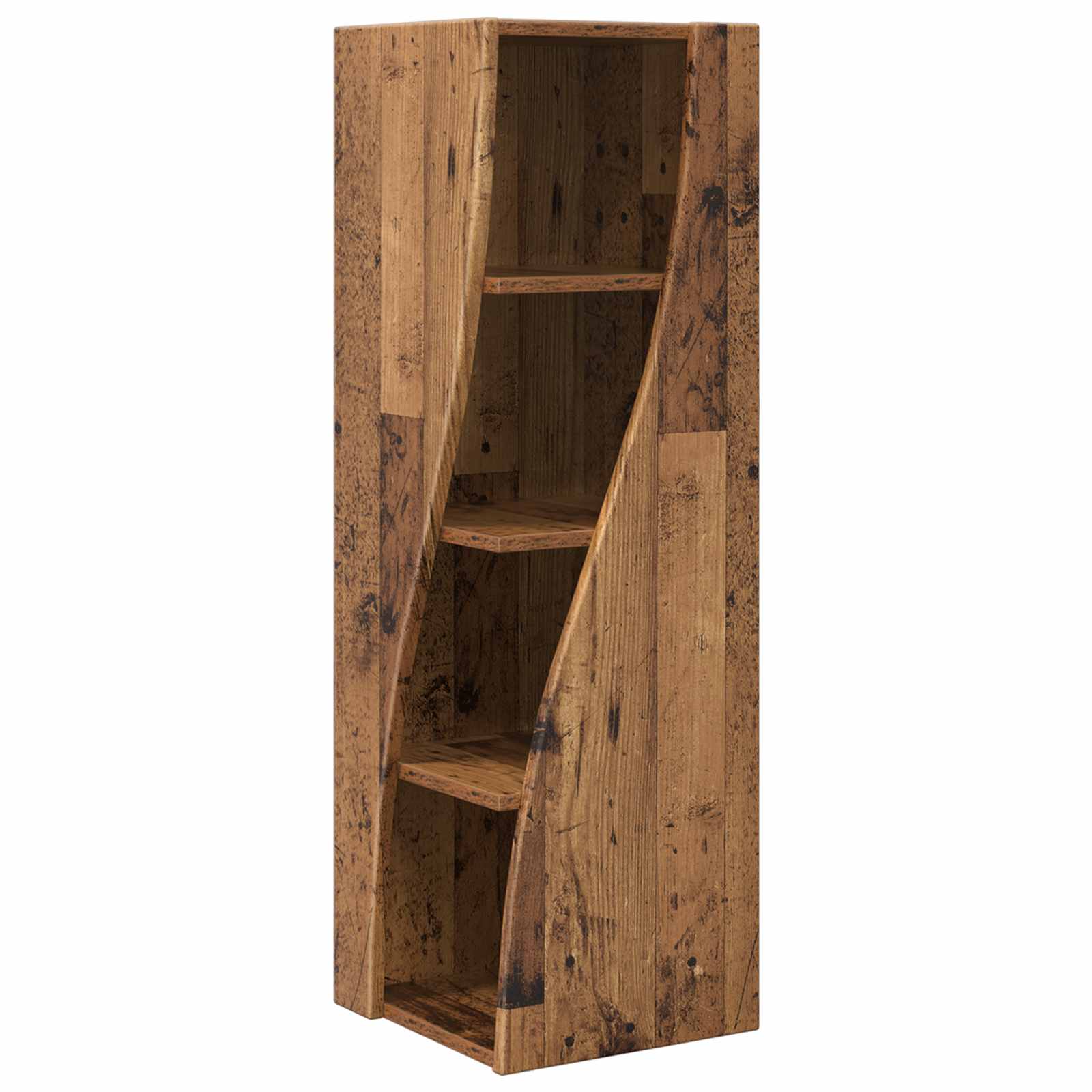 Meuble d'angle Bois ancien 32x32x102cm Bois d'ingénierie