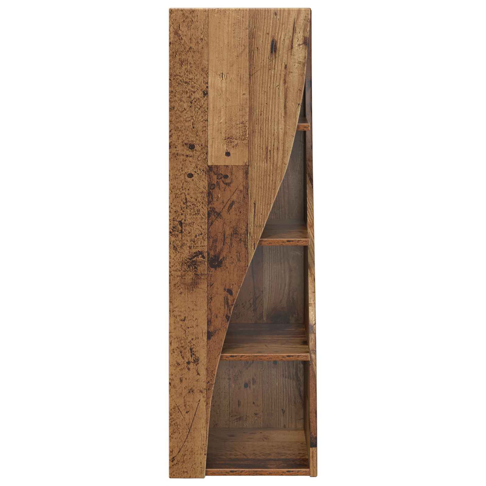 Meuble d'angle Bois ancien 32x32x102cm Bois d'ingénierie