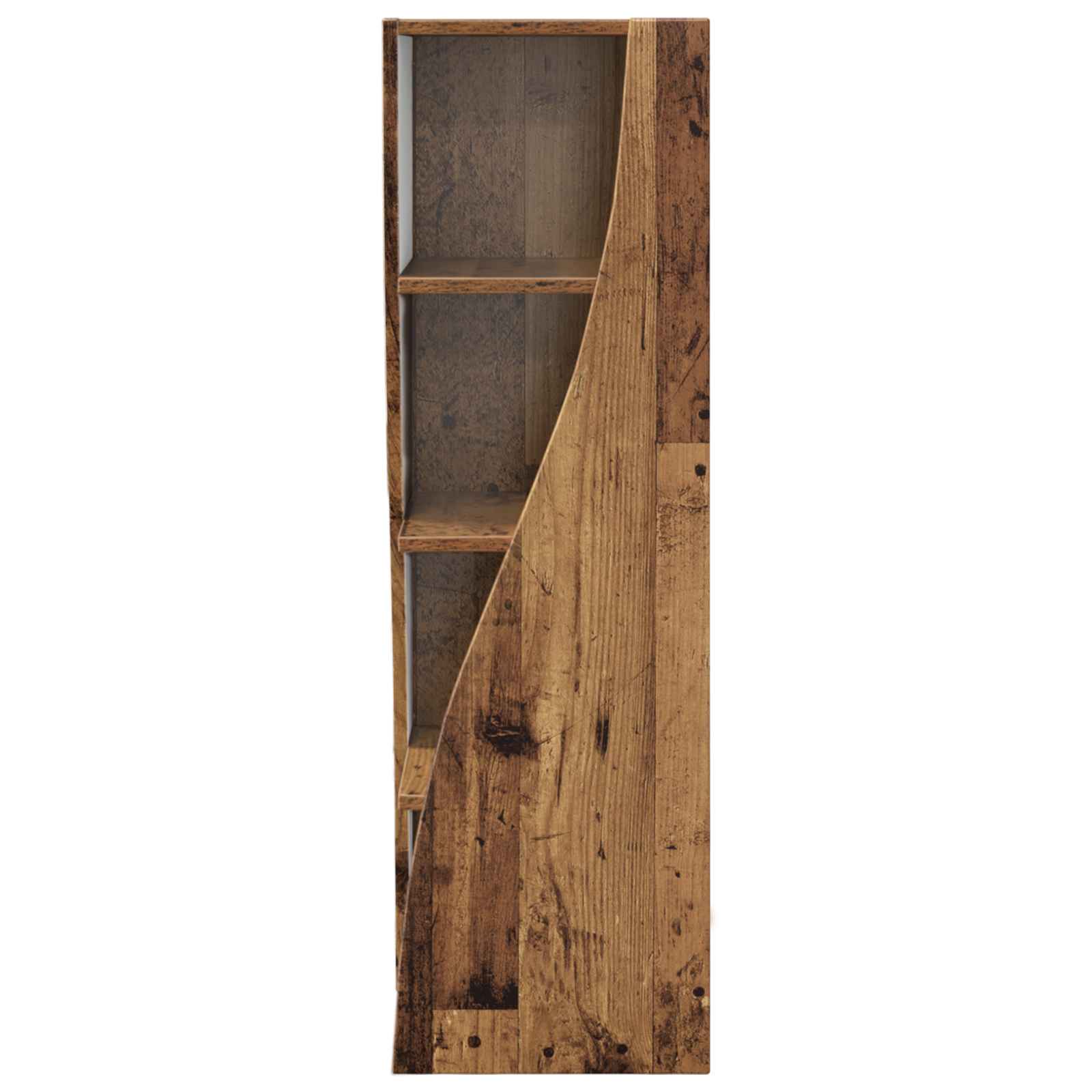 Meuble d'angle Bois ancien 32x32x102cm Bois d'ingénierie