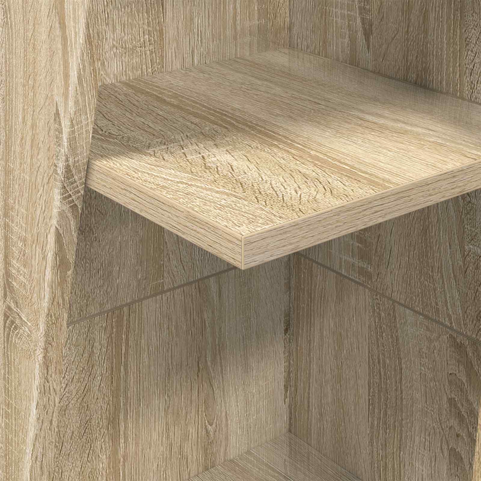 Meuble d'angle 27,5x27x140cm Bois d'ingénierie Chêne Sonoma