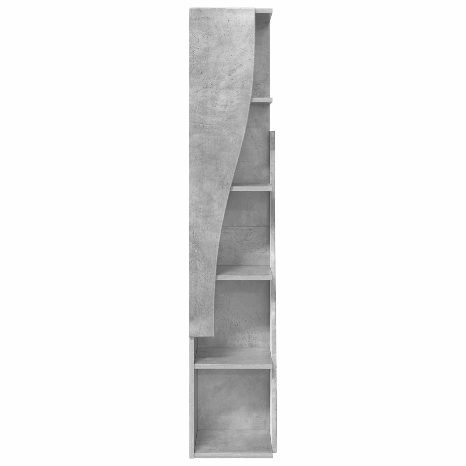 Meuble d'angle 27,5x27x140cm Bois d'ingénierie Gris béton - XIOS
