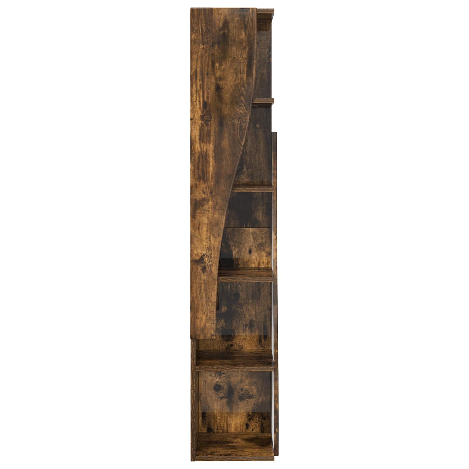 Meuble d'angle 27,5x27x140cm Bois d'ingénierie Chêne fumé - XIOS