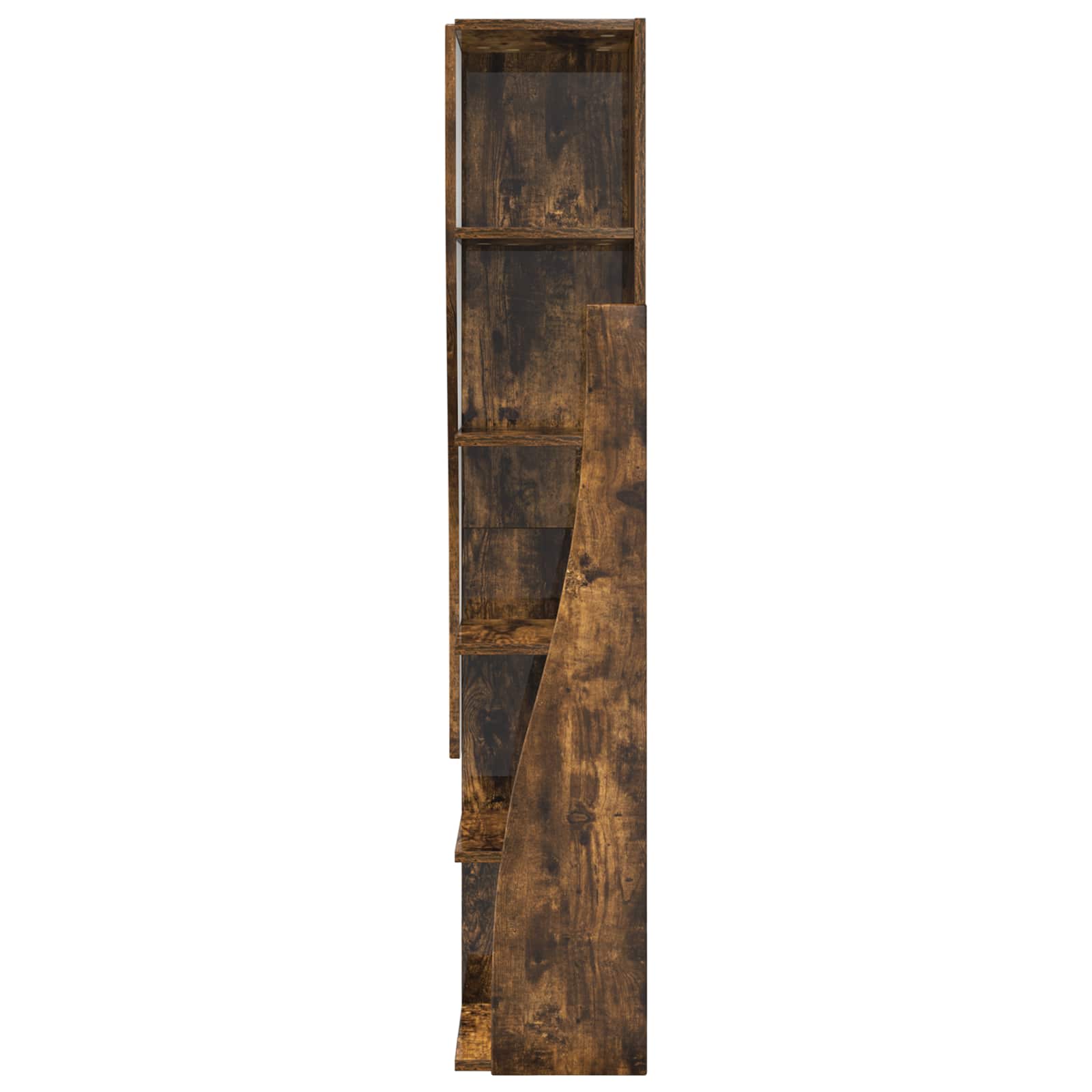 Meuble d'angle 27,5x27x140cm Bois d'ingénierie Chêne fumé - XIOS
