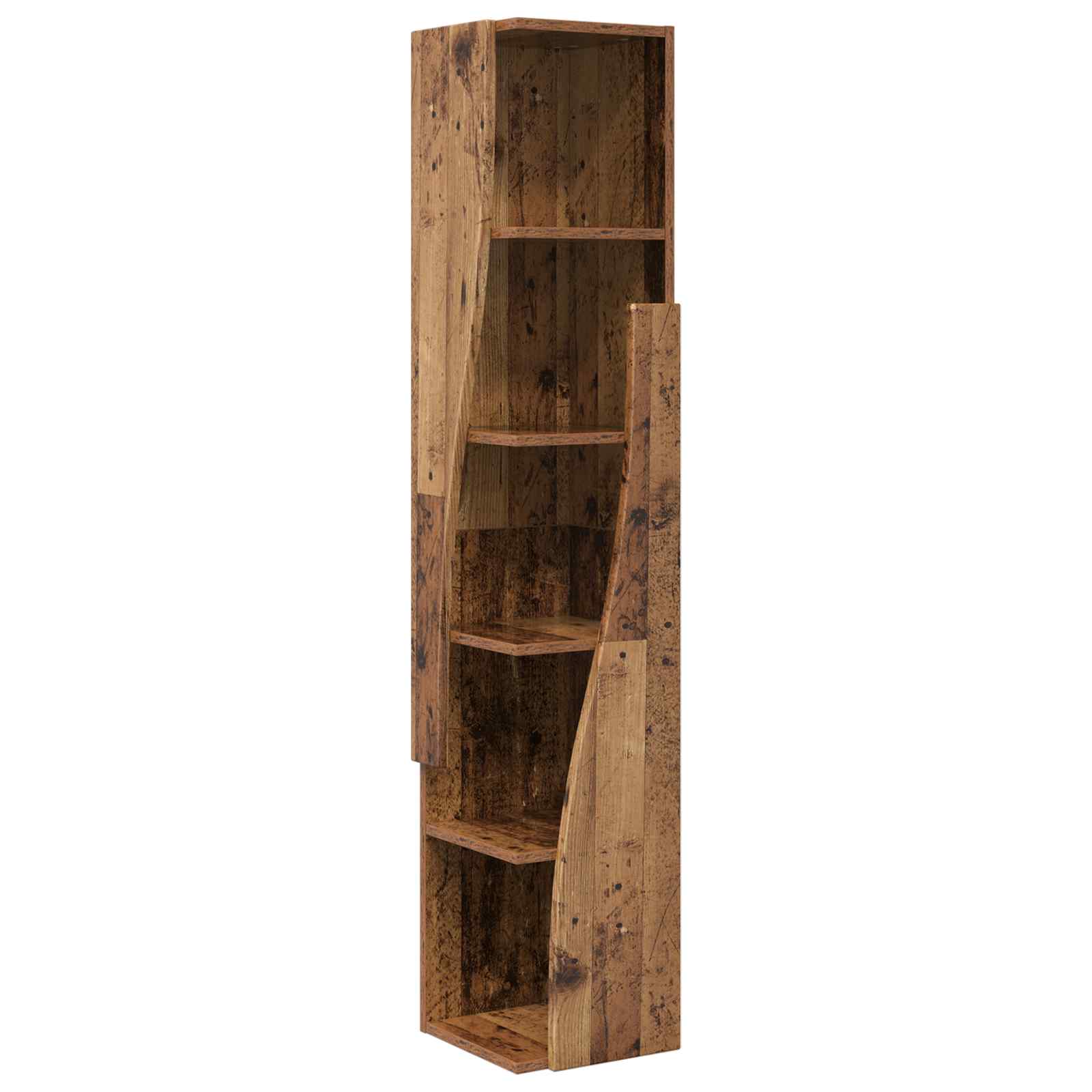 Meuble d'angle 27,5x27x140cm Bois d'ingénierie Bois ancien - XIOS