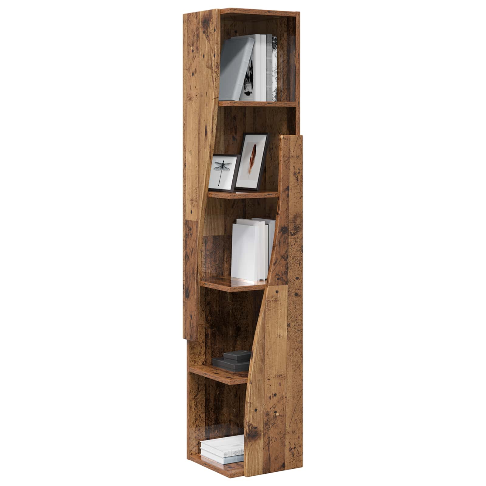 Meuble d'angle 27,5x27x140cm Bois d'ingénierie Bois ancien - XIOS