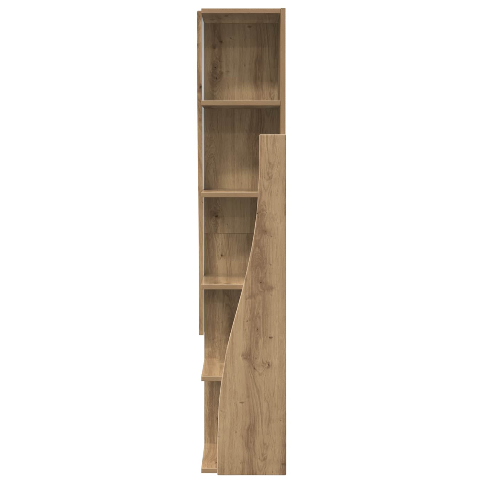 Meuble d'angle 27,5x27x140cm Bois d'ingénierie Chêne artisanal - XIOS