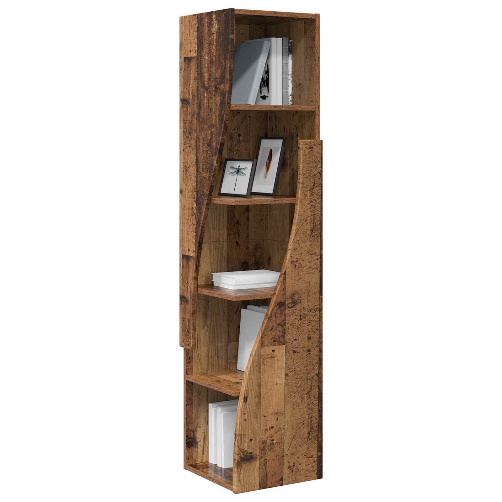 Meuble d'angle 32x32x140cm Bois d'ingénierie Bois ancien - XIOS