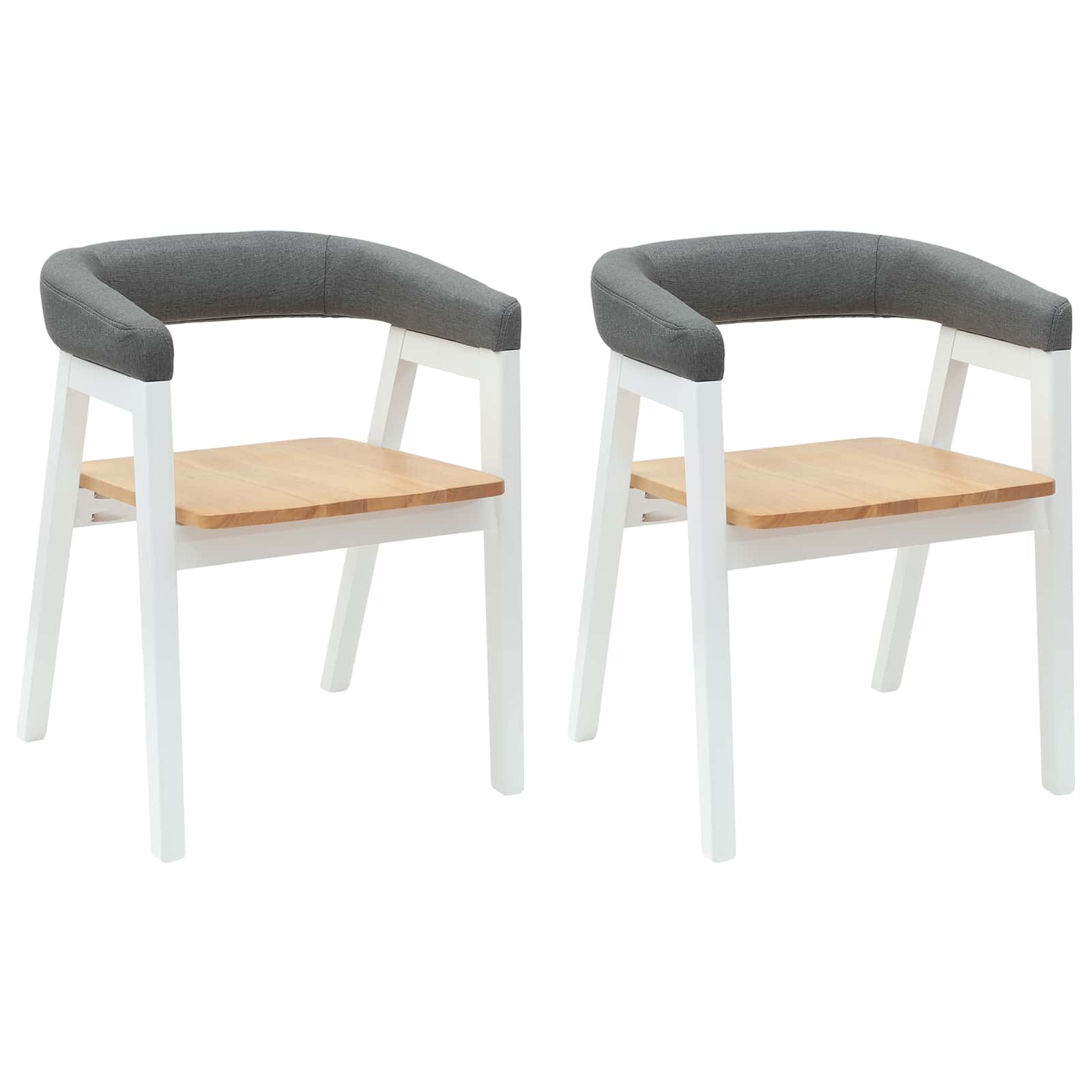 Chaises de salle à manger 2 pcs Blanc 54 x 57 x 73 cm - XIOS