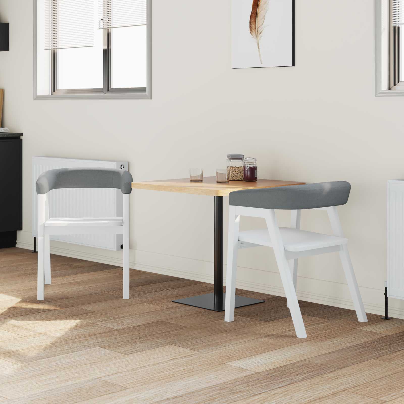 Chaises de salle à manger 2 pcs Blanc 54 x 57 x 73 cm - XIOS