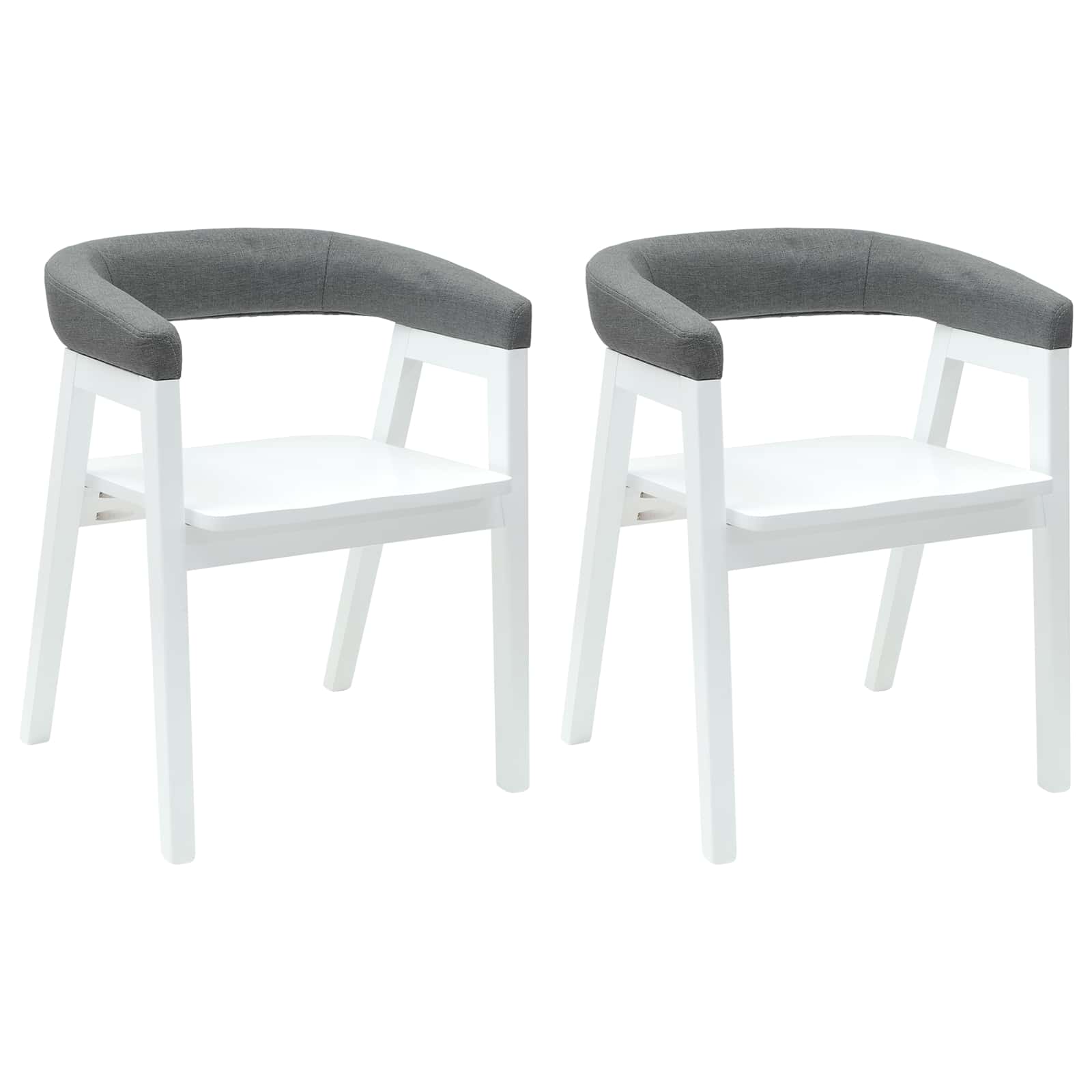 Chaises de salle à manger 2 pcs Blanc 54 x 57 x 73 cm - XIOS