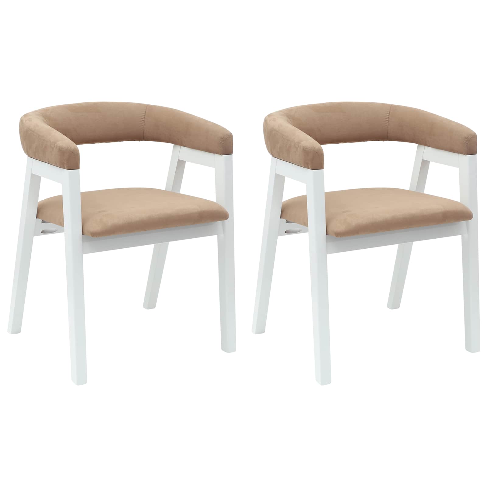 Chaises de salle à manger 2 pcs Blanc 54 x 57 x 73 cm - XIOS