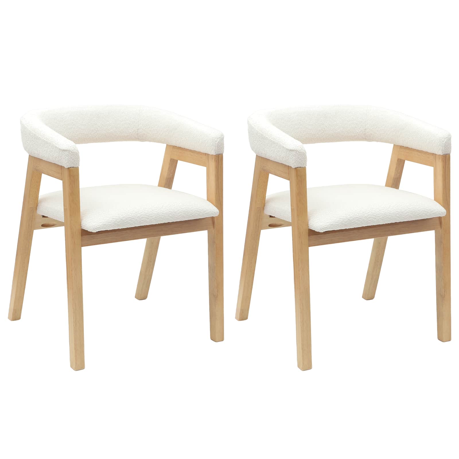 Chaises de salle à manger 2 pcs Naturel 54 x 57 x 73 cm - XIOS