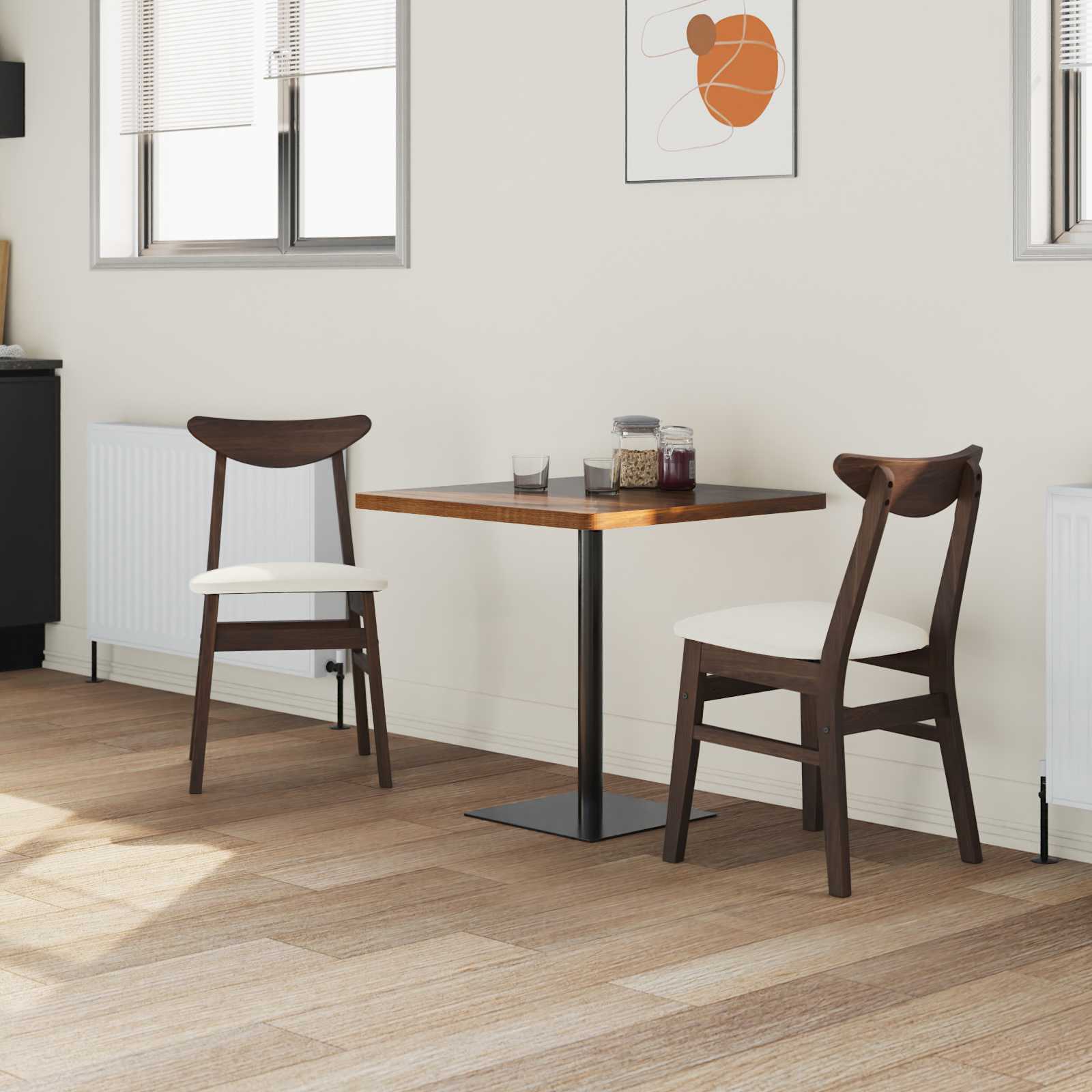 Chaises de salle à manger 2 pcs Marron Clair 42 x 47.5 x 81 cm - XIOS