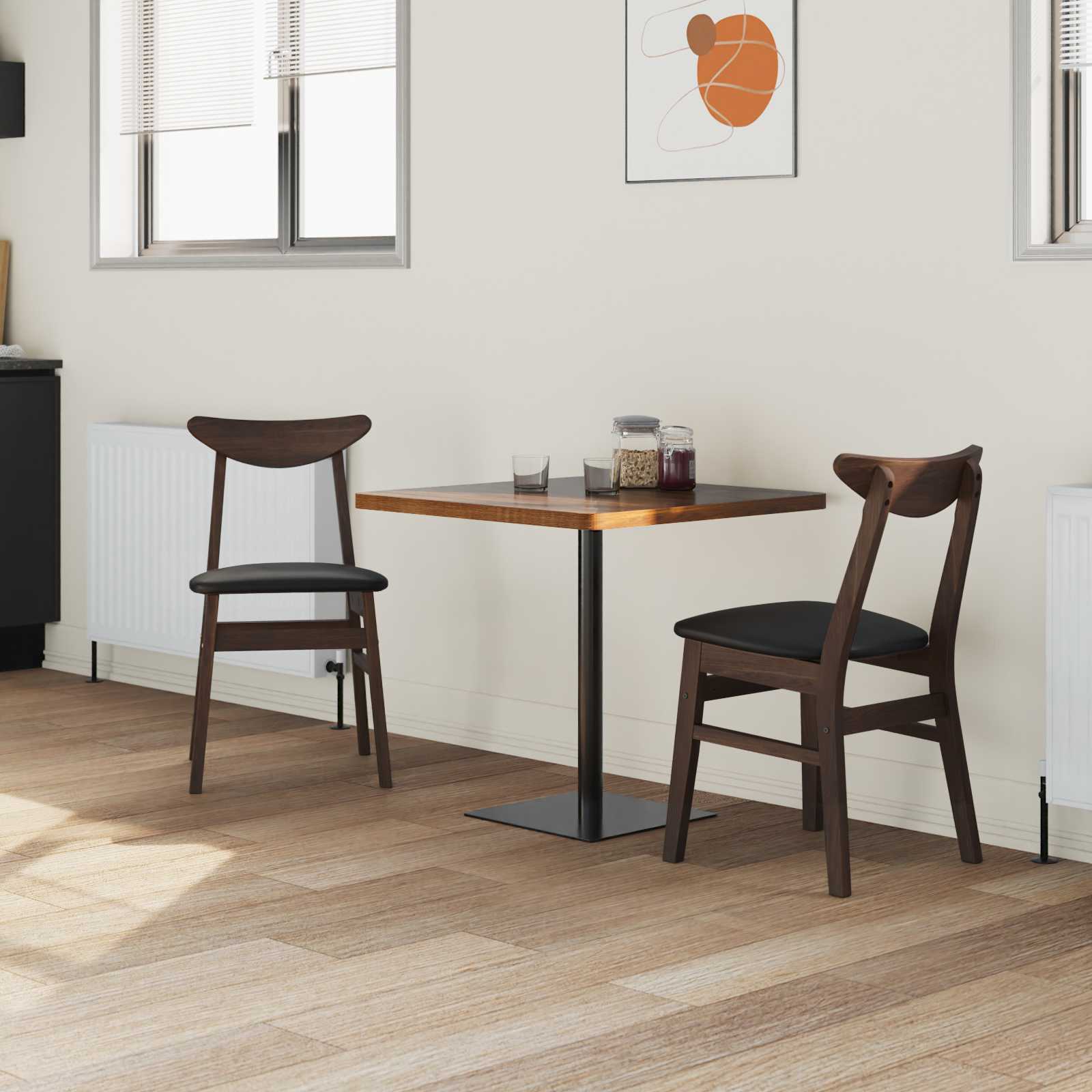 Chaises de salle à manger 2 pcs Marron Clair 42 x 47.5 x 81 cm - XIOS