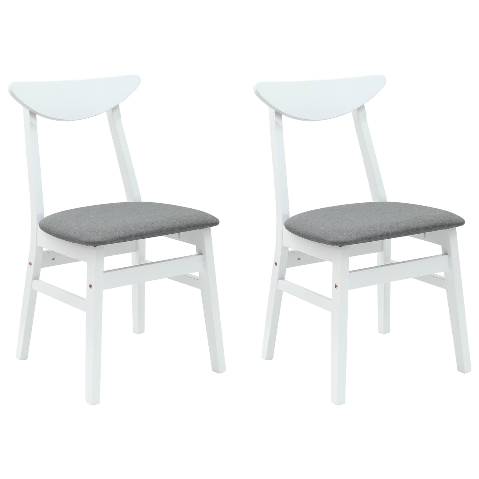 Chaises de salle à manger 2 pcs Blanc 42 x 47.5 x 81 cm - XIOS