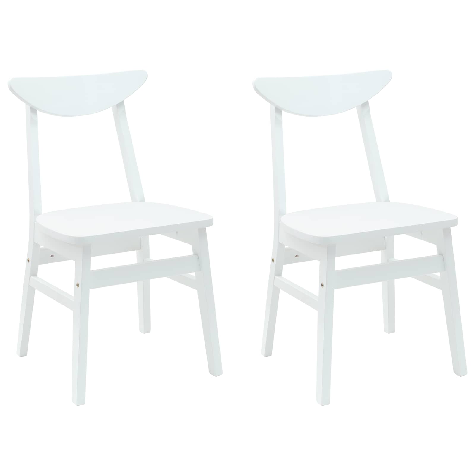 Chaises de salle à manger 2 pcs Blanc 42 x 47.5 x 81 cm - XIOS