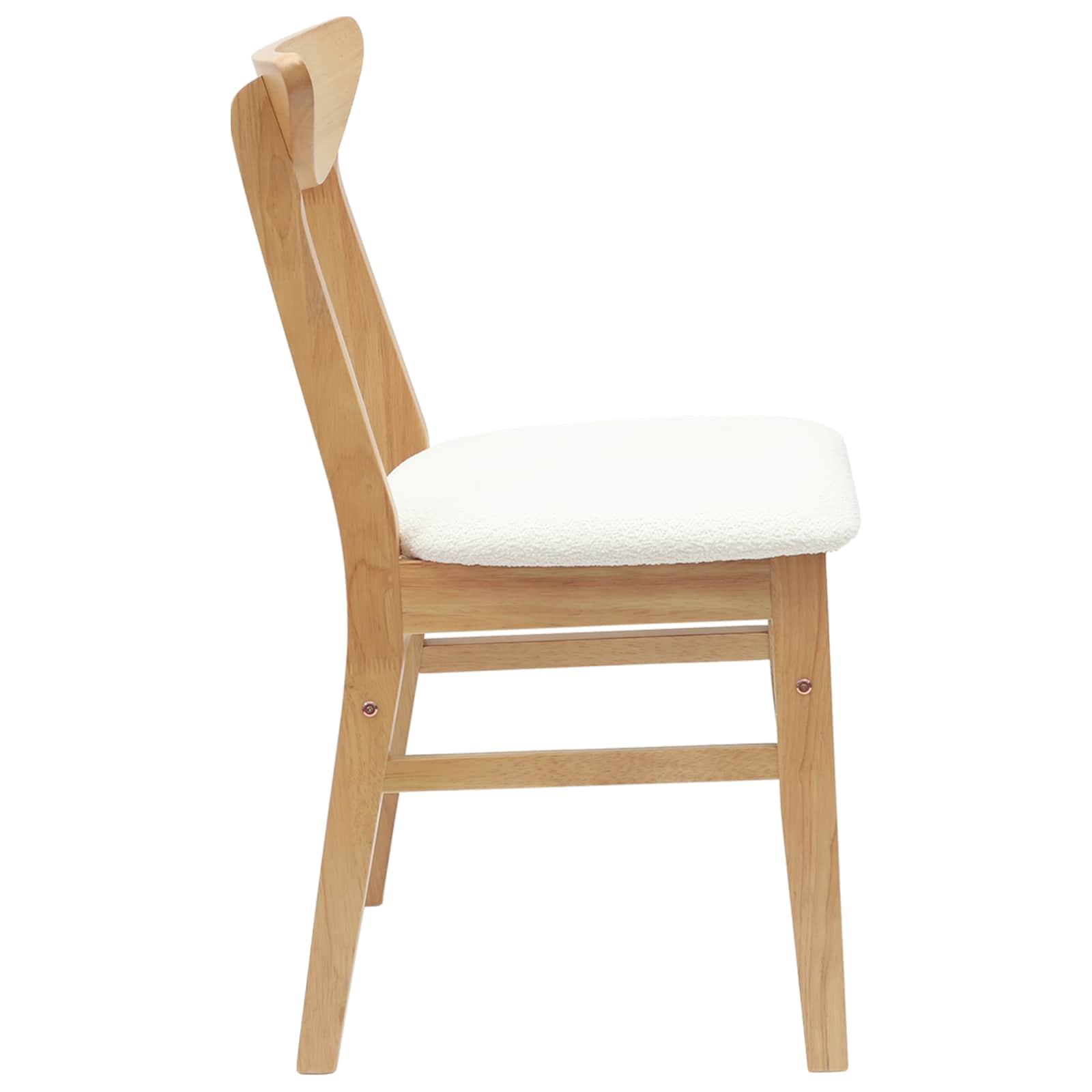Chaises de salle à manger 2 pcs Naturel 42 x 47.5 x 81 cm - XIOS