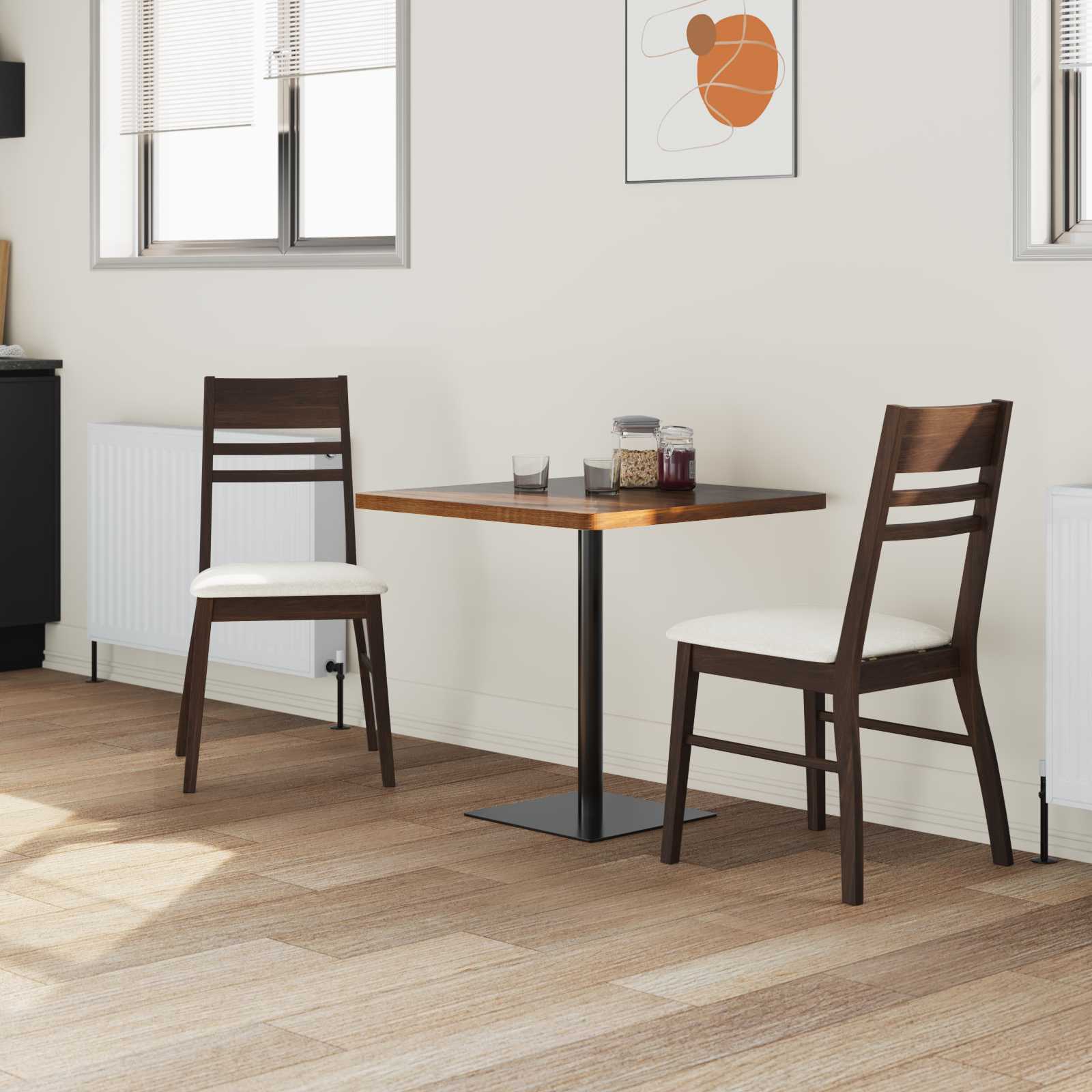 Chaises de salle à manger 2 pcs Marron Clair 43 x 54 x 89 cm - XIOS
