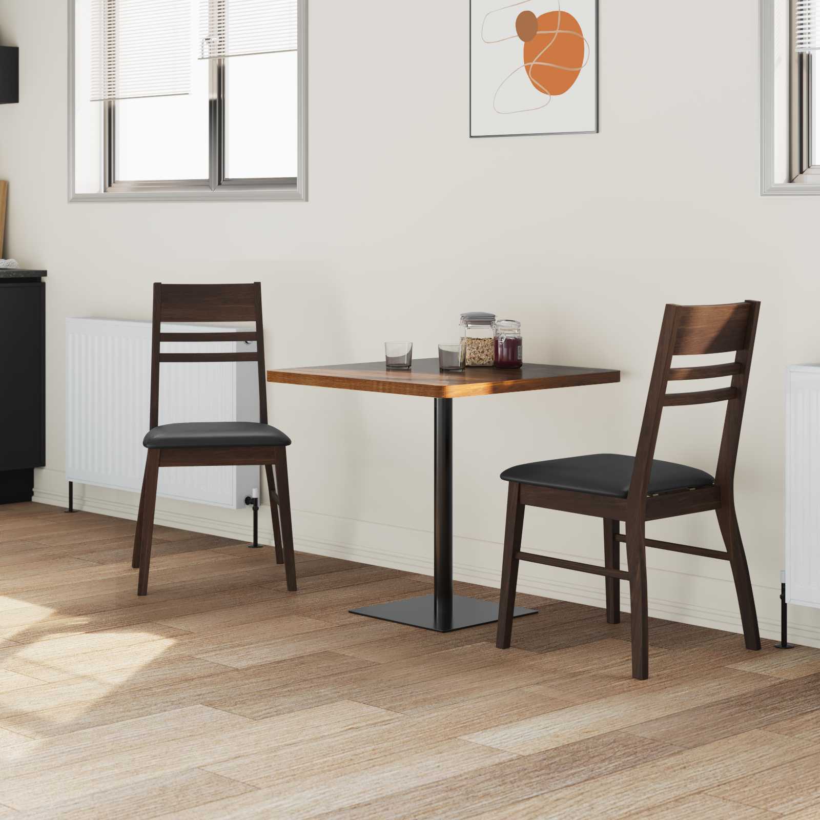 Chaises de salle à manger 2 pcs Marron Clair 43 x 54 x 89 cm - XIOS