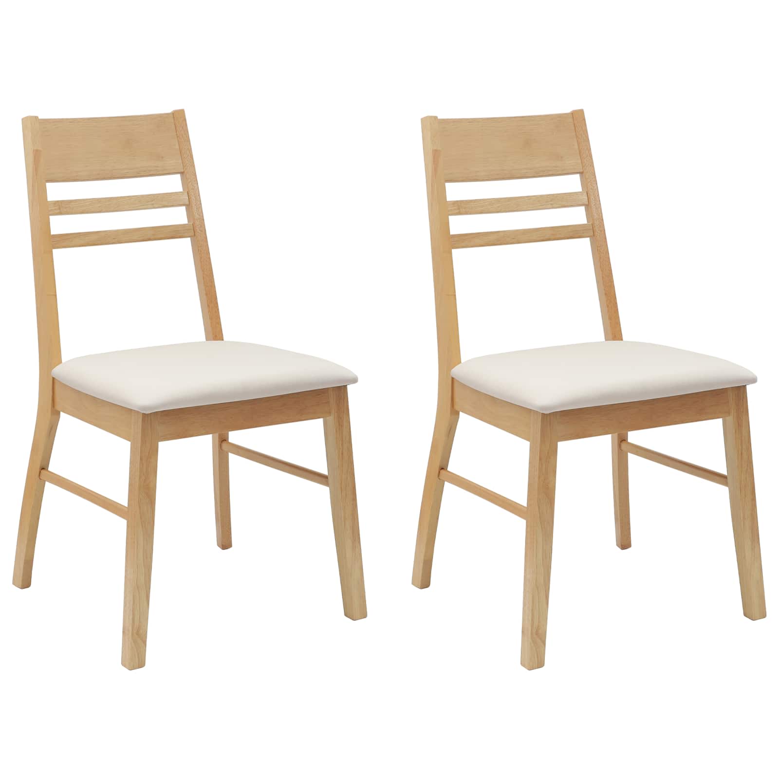 Chaises de salle à manger 2 pcs Naturel 43 x 54 x 89 cm - XIOS