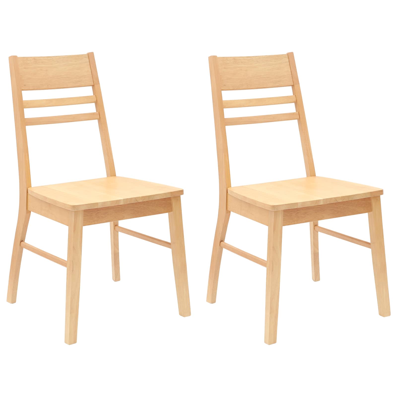 Chaises de salle à manger 2 pcs Naturel 43 x 54 x 89 cm - XIOS