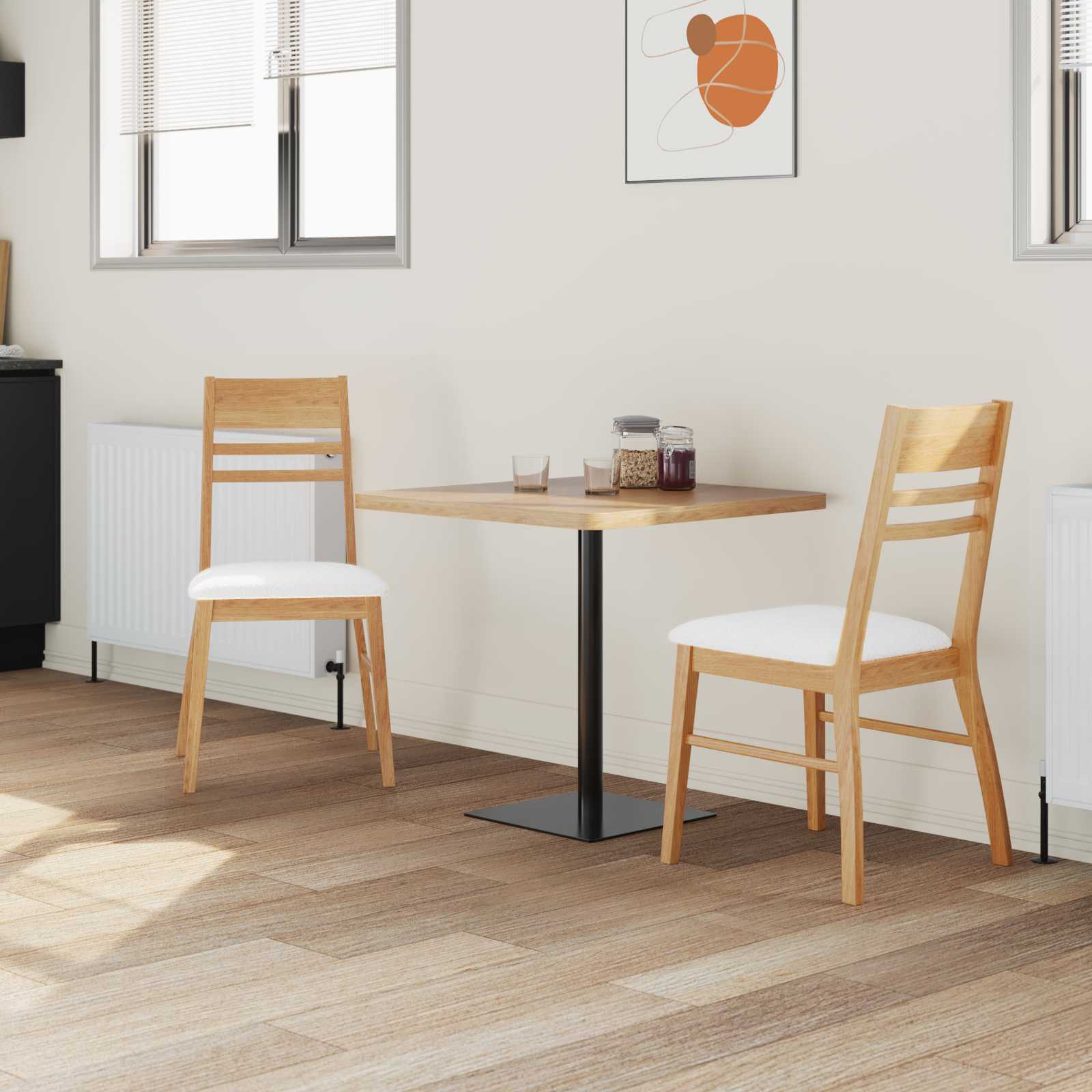 Chaises de salle à manger 2 pcs Naturel 43 x 54 x 89 cm - XIOS