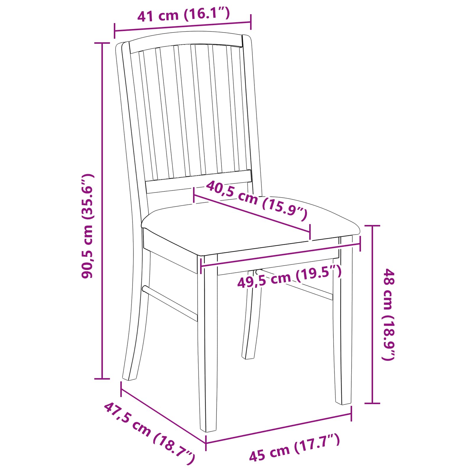Chaises de salle à manger 2 pcs Marron Clair 50 x 52,5 x 91 cm - XIOS