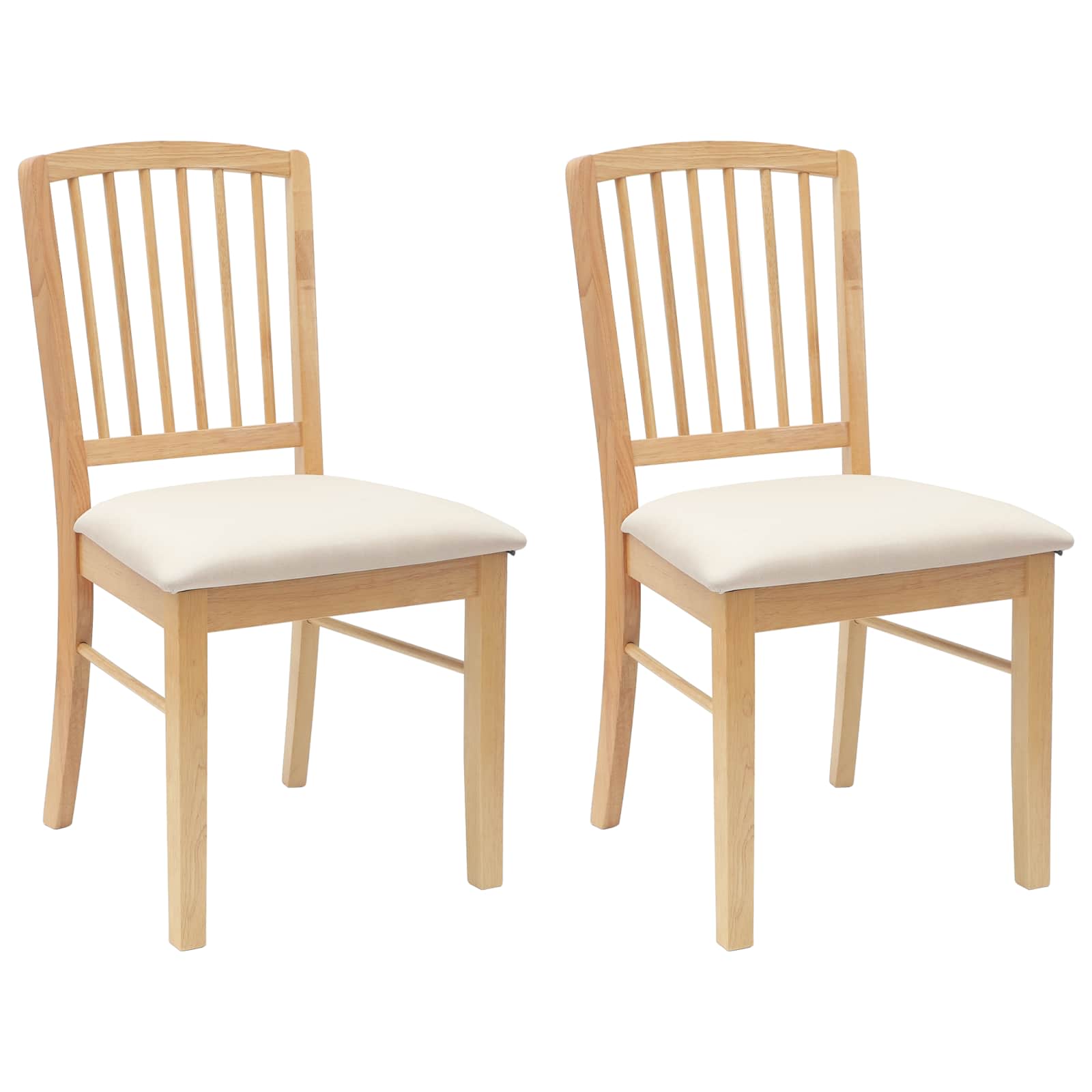 Chaises de salle à manger 2 pcs Naturel 50 x 52,5 x 91 cm - XIOS