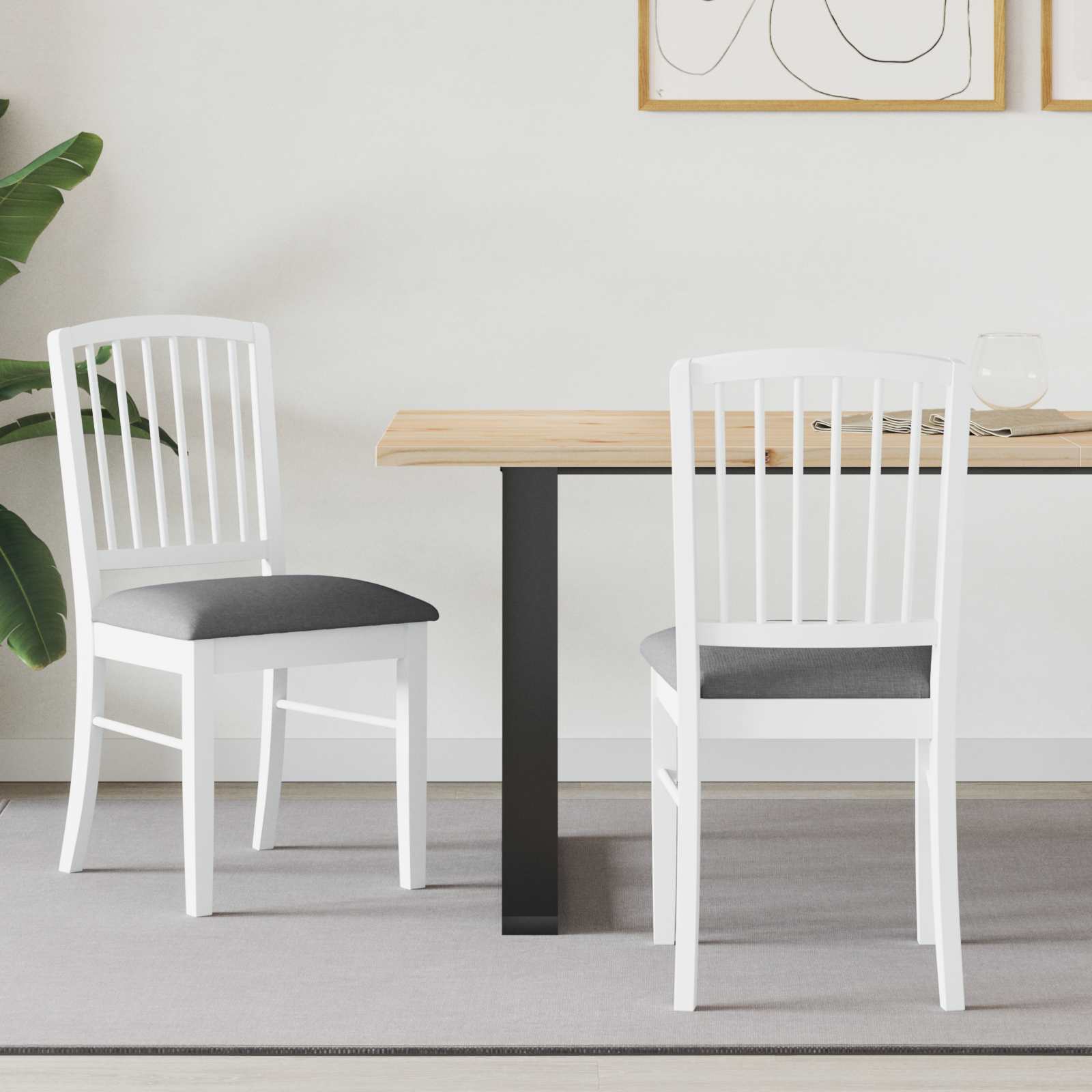 Chaises de salle à manger 2 pcs Blanc 50 x 52,5 x 91 cm - XIOS