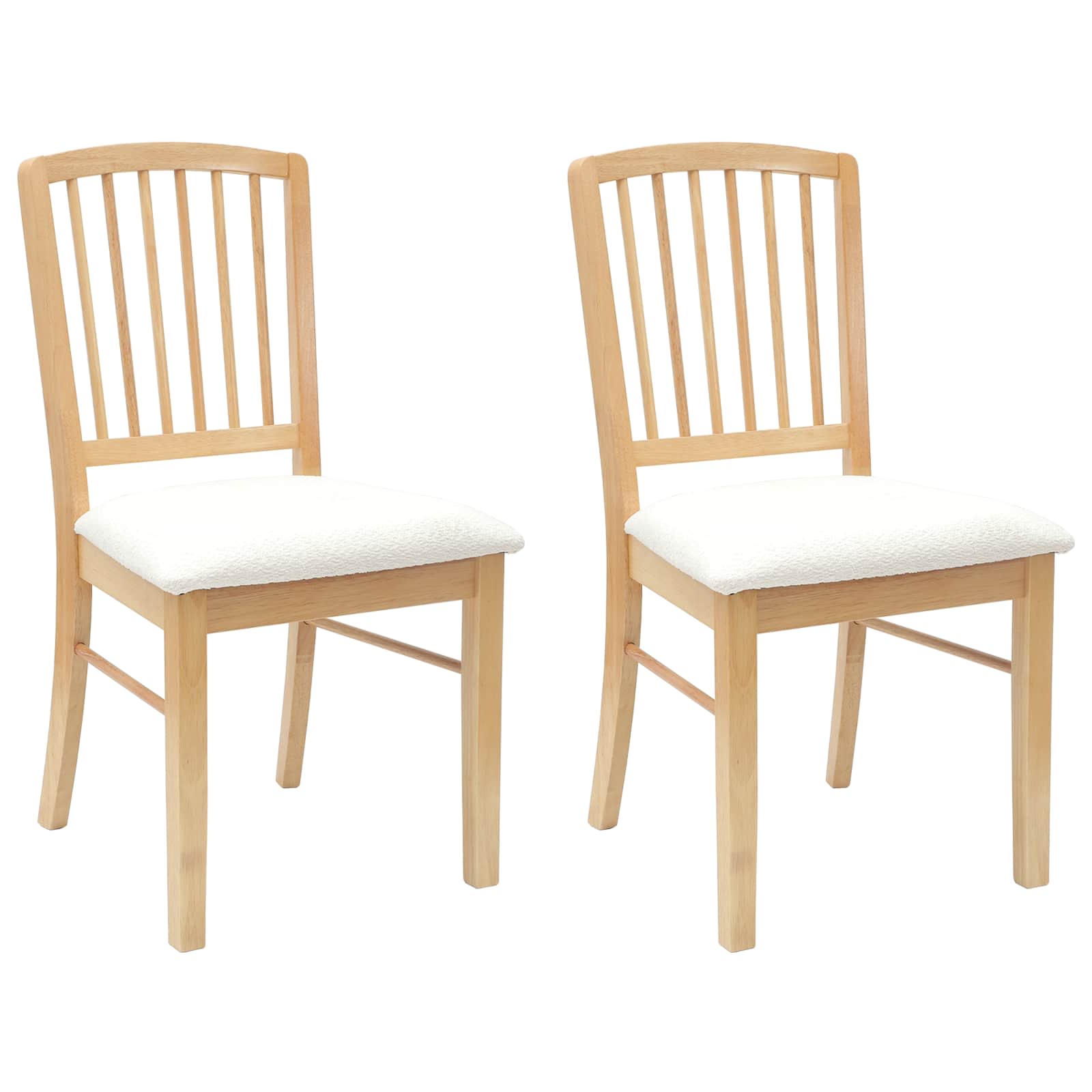 Chaises de salle à manger 2 pcs Naturel 50 x 52,5 x 91 cm - XIOS