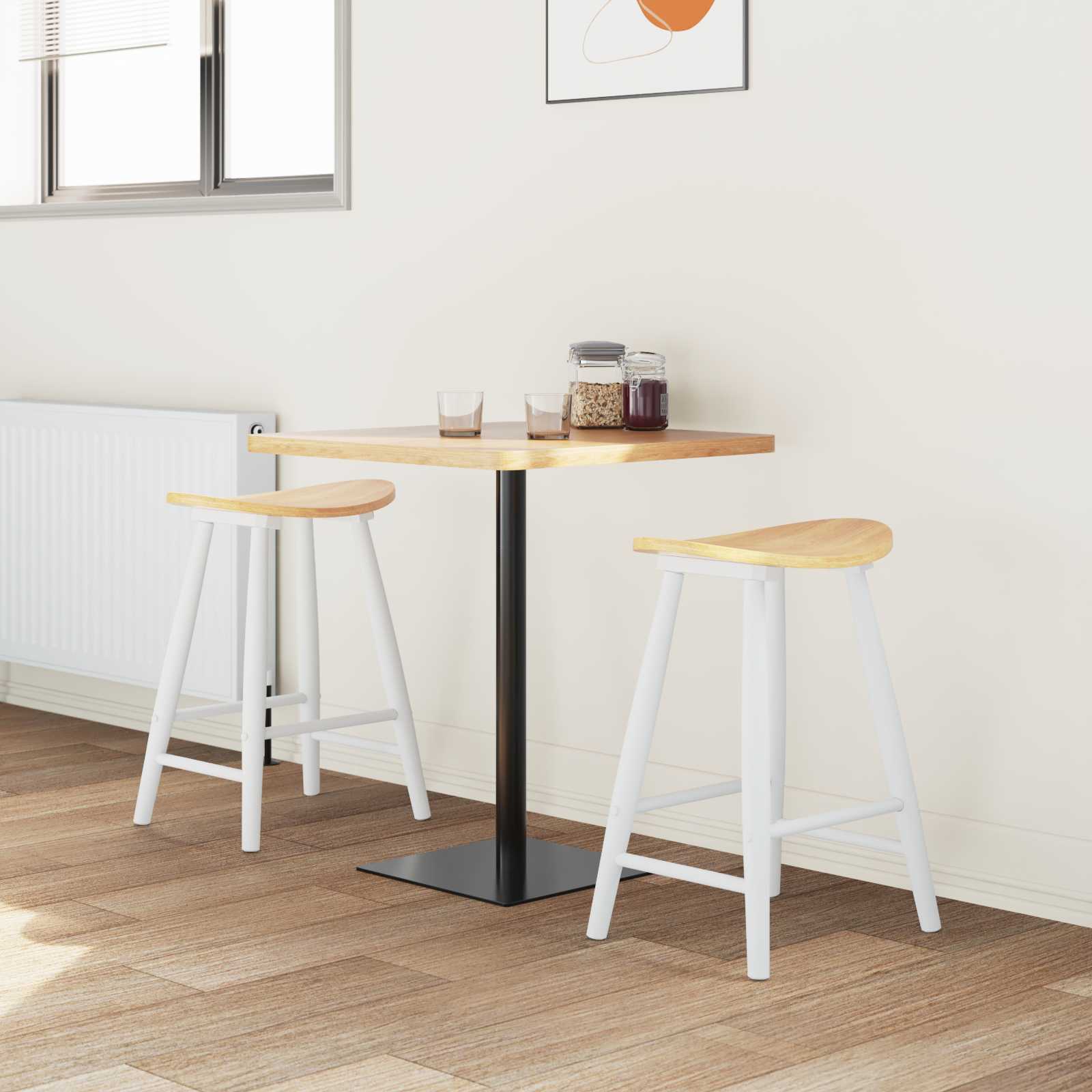 Chaises de salle à manger 2 pcs Blanc 46 x 37 x 63 cm - XIOS