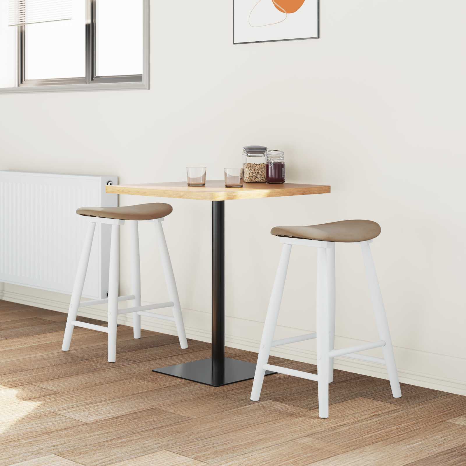 Chaises de salle à manger 2 pcs Blanc 46 x 37 x 63 cm - XIOS