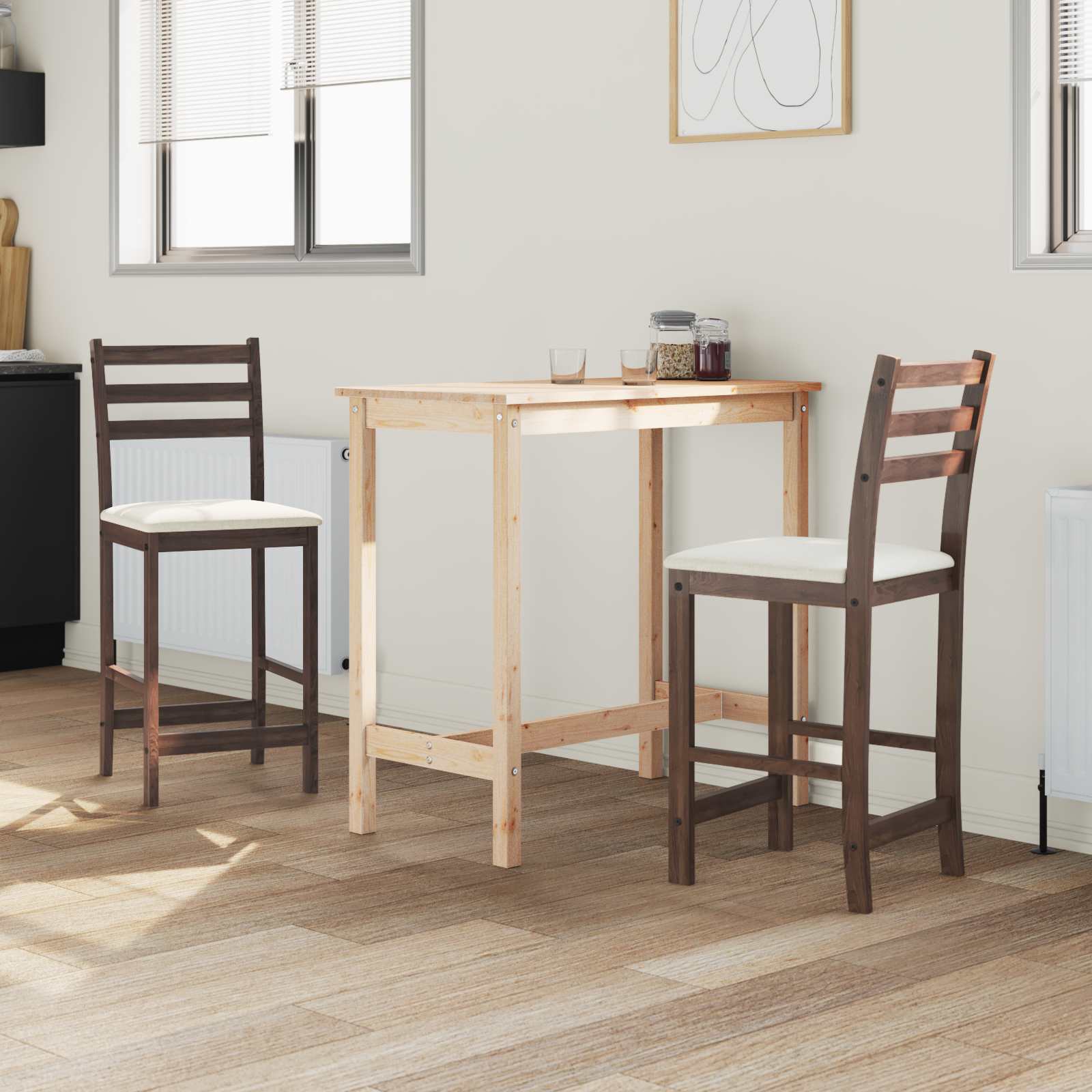 Chaises de salle à manger 2 pcs Marron Clair - XIOS