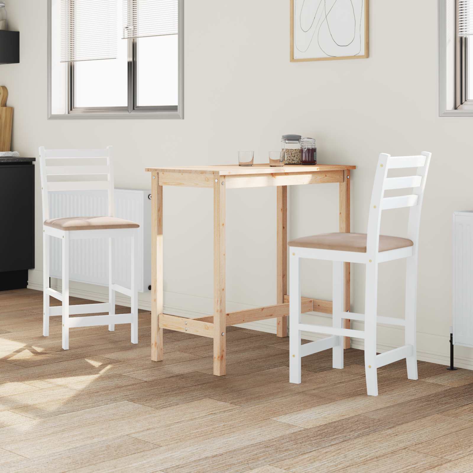 Chaises de salle à manger 2 pcs Blanc 40 x 47,5 x 99,5 cm - XIOS