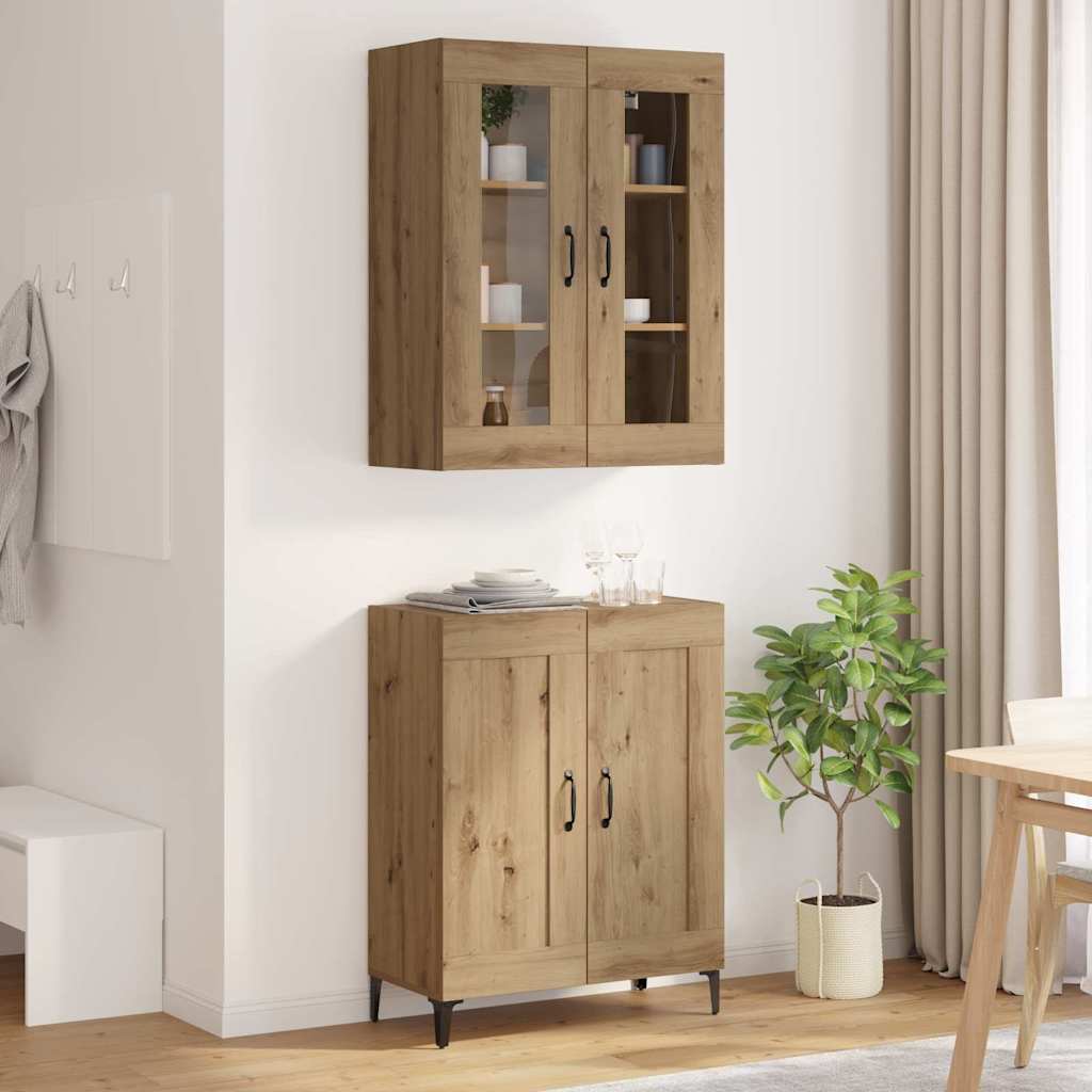 Haut Armoire Chêne artisanal 69,5 x 34 x 180 cm - XIOS