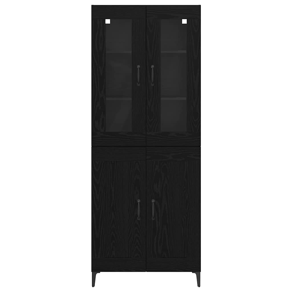Haut Armoire Chêne noir 69,5 x 34 x 180 cm Bois d'ingénierie - XIOS